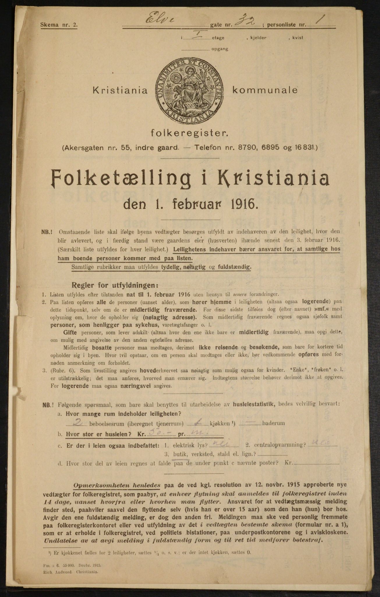 OBA, Municipal Census 1916 for Kristiania, 1916, p. 21321