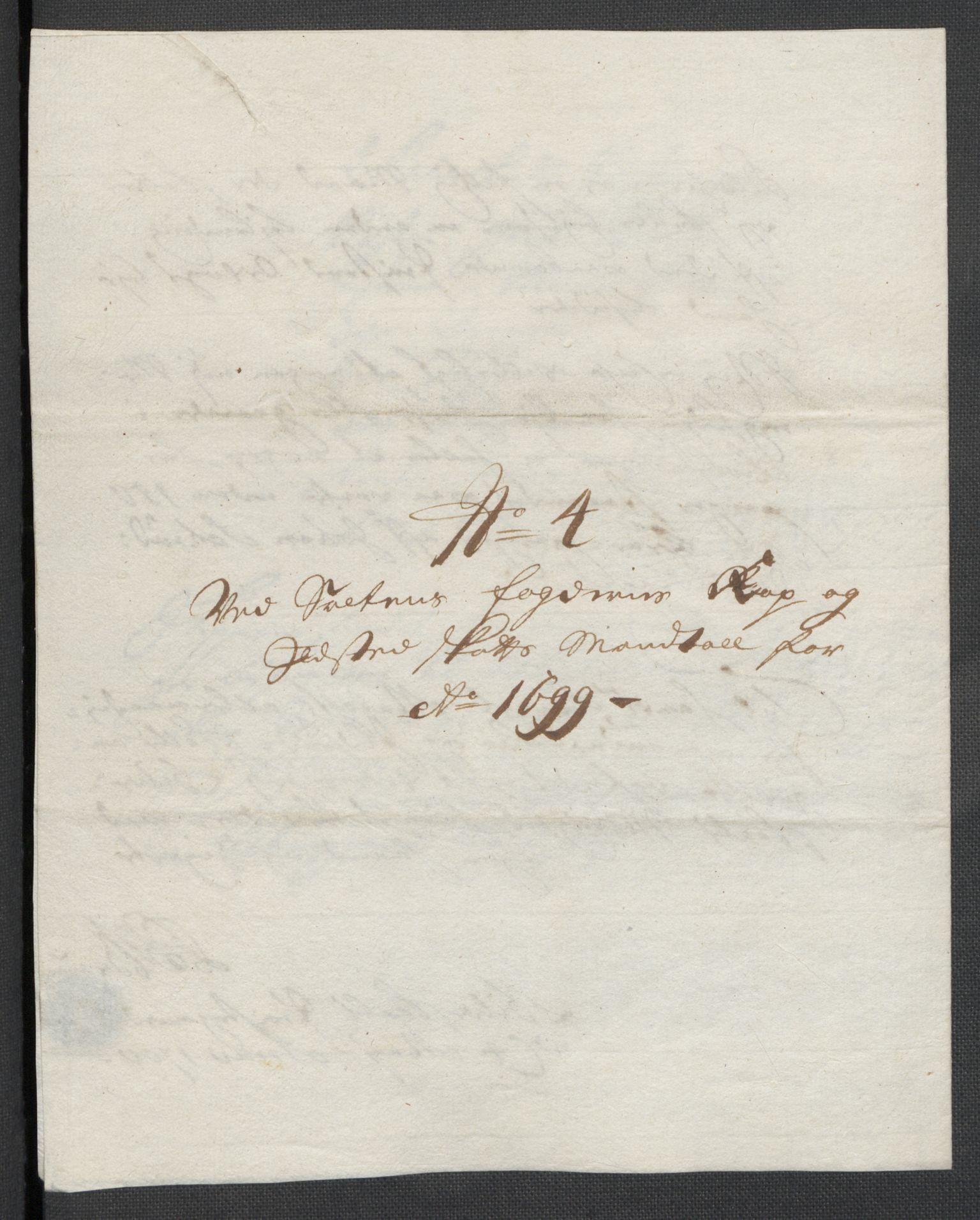 Rentekammeret inntil 1814, Reviderte regnskaper, Fogderegnskap, AV/RA-EA-4092/R66/L4579: Fogderegnskap Salten, 1697-1700, p. 311