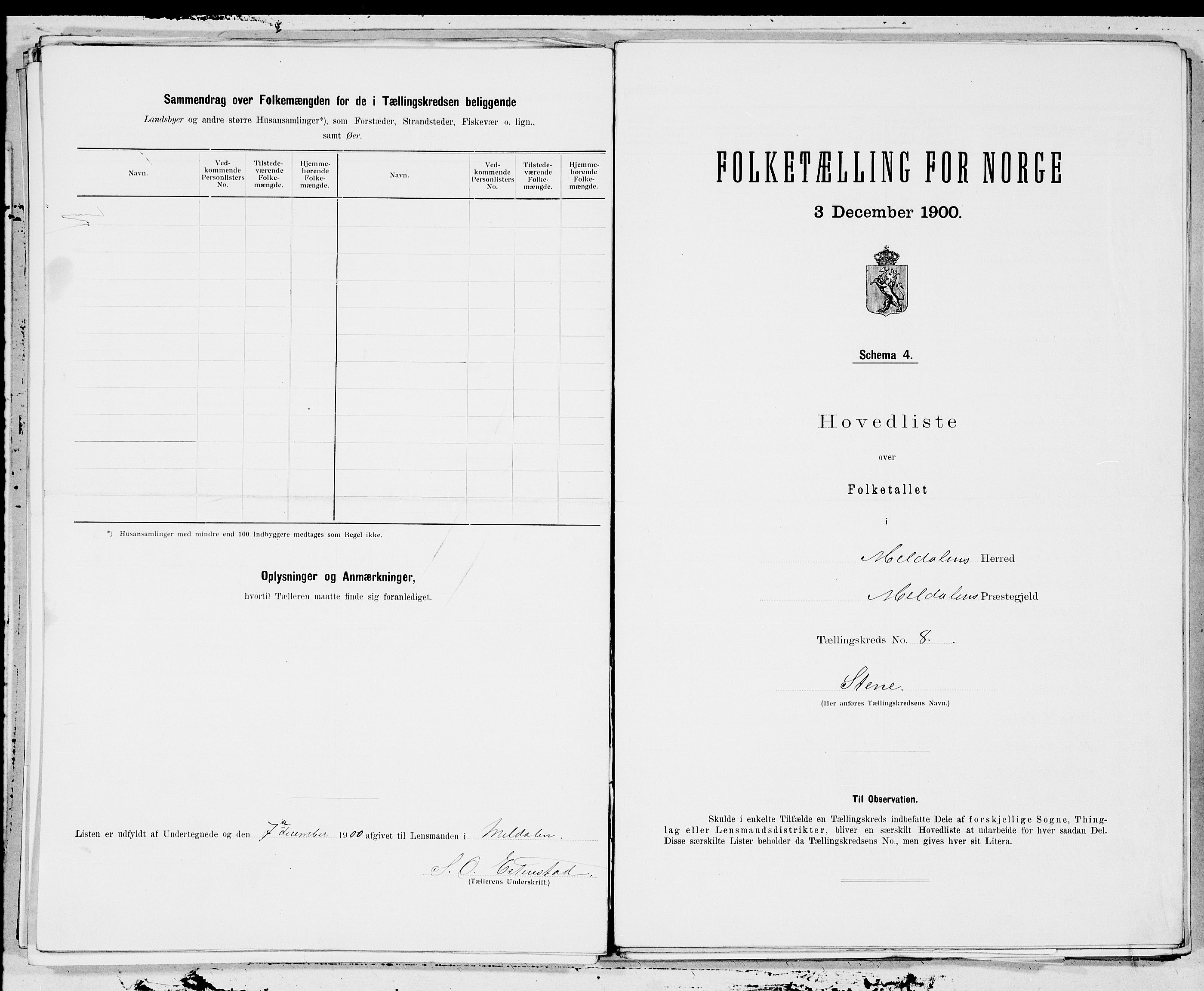 SAT, 1900 census for Meldal, 1900, p. 18