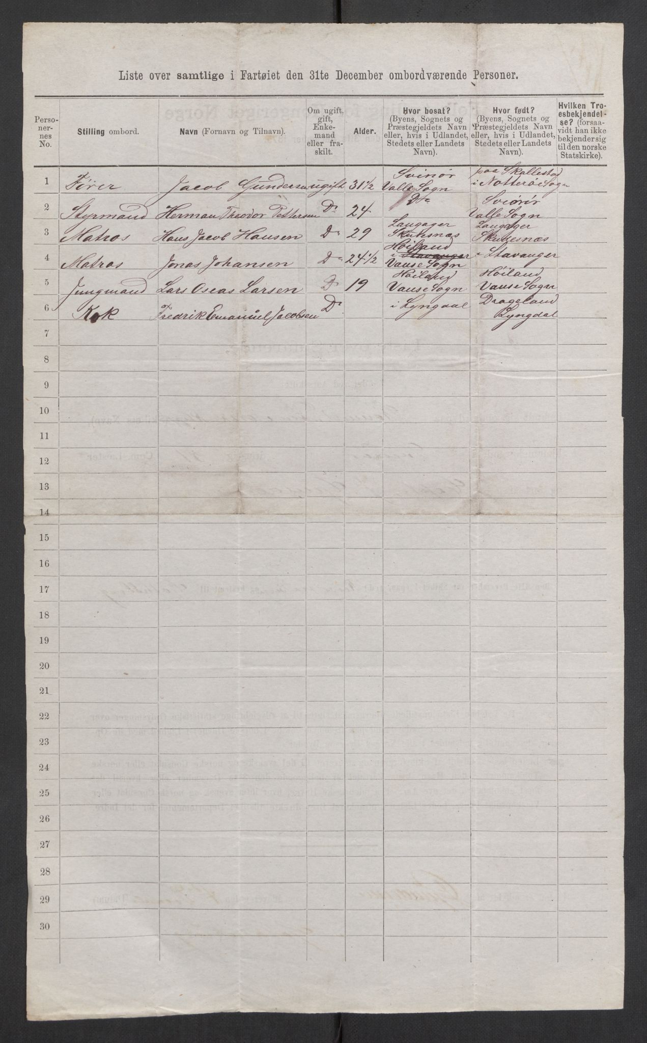 RA, 1875 census, lists of crew on ships: Ships in ports abroad, 1875, p. 1134