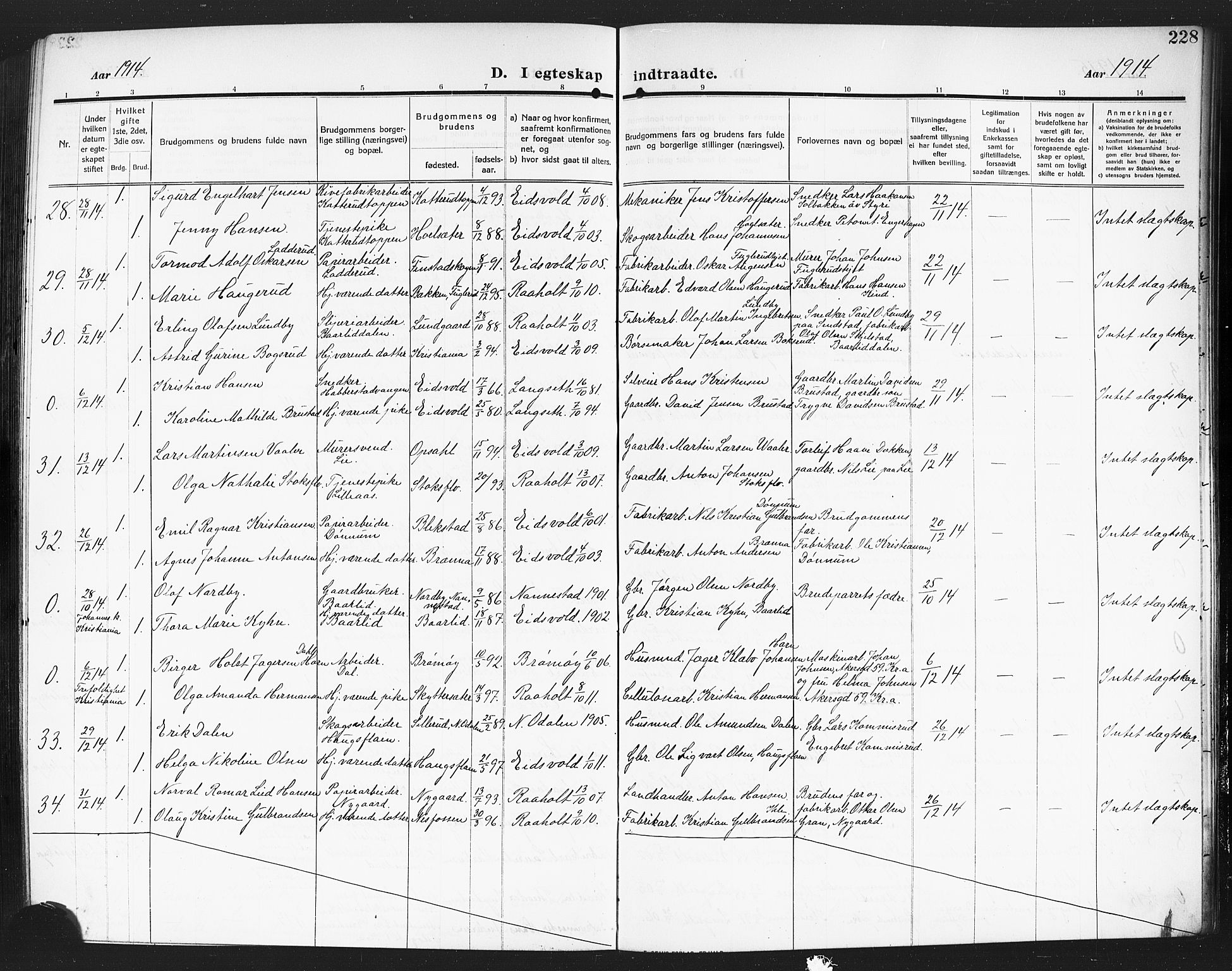 Eidsvoll prestekontor Kirkebøker, SAO/A-10888/G/Ga/L0008: Parish register (copy) no. I 8, 1909-1918, p. 228