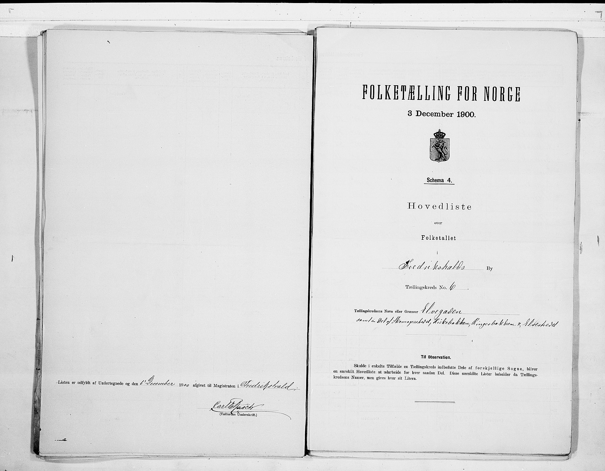 SAO, 1900 census for Fredrikshald, 1900, p. 17