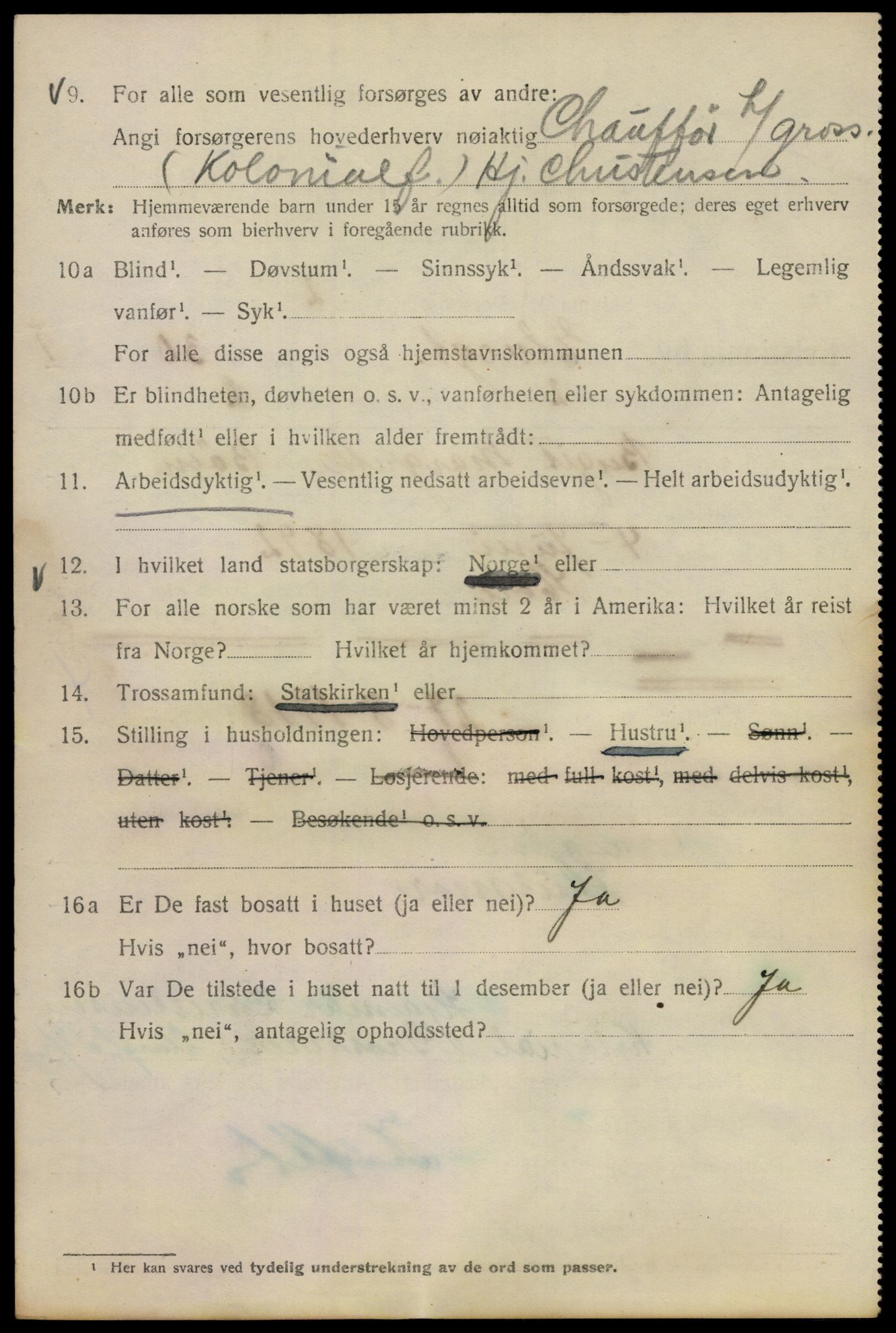 SAO, 1920 census for Kristiania, 1920, p. 215390