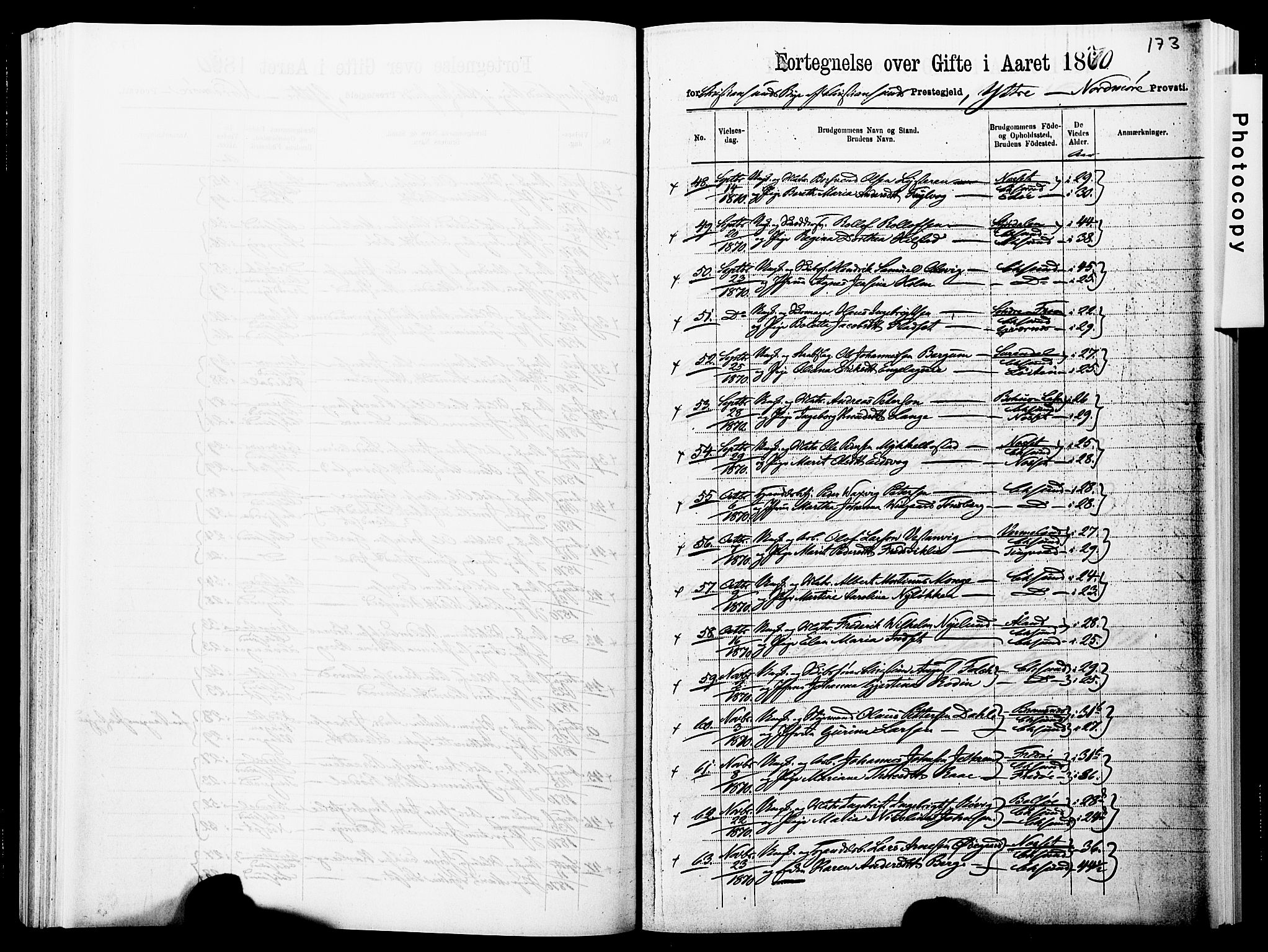 Ministerialprotokoller, klokkerbøker og fødselsregistre - Møre og Romsdal, SAT/A-1454/572/L0857: Parish register (official) no. 572D01, 1866-1872, p. 173