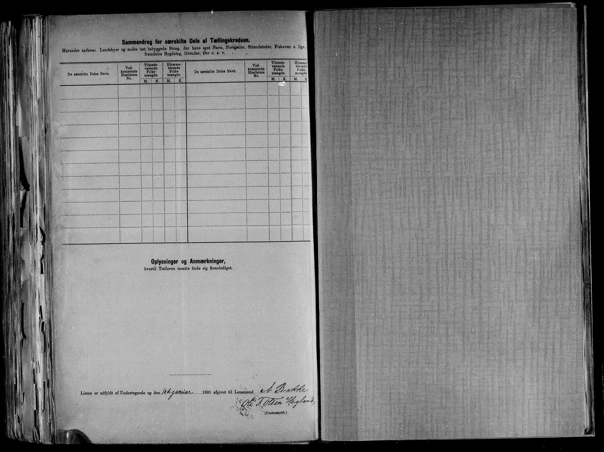 RA, 1891 census for 1045 Bakke, 1891, p. 33