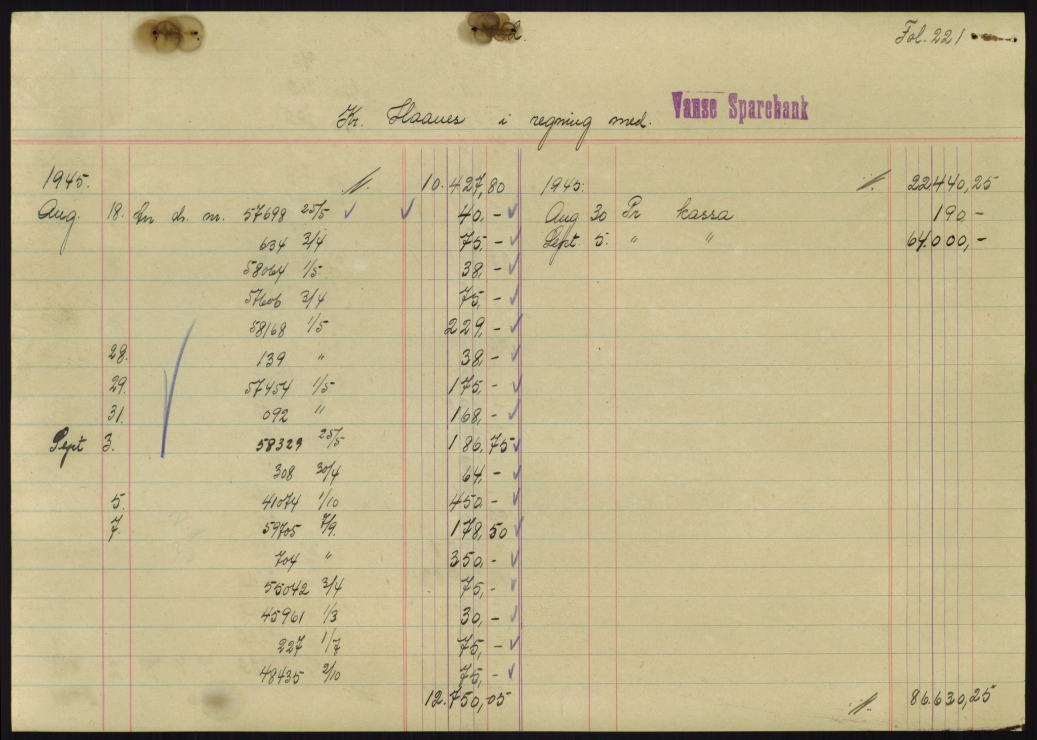 Forsvarsdepartementet, 10. kontor / Oppgjørskontoret, AV/RA-RAFA-1225/D/Db/L0180: Lista oppgjørskontor, 1942-1952, p. 2059