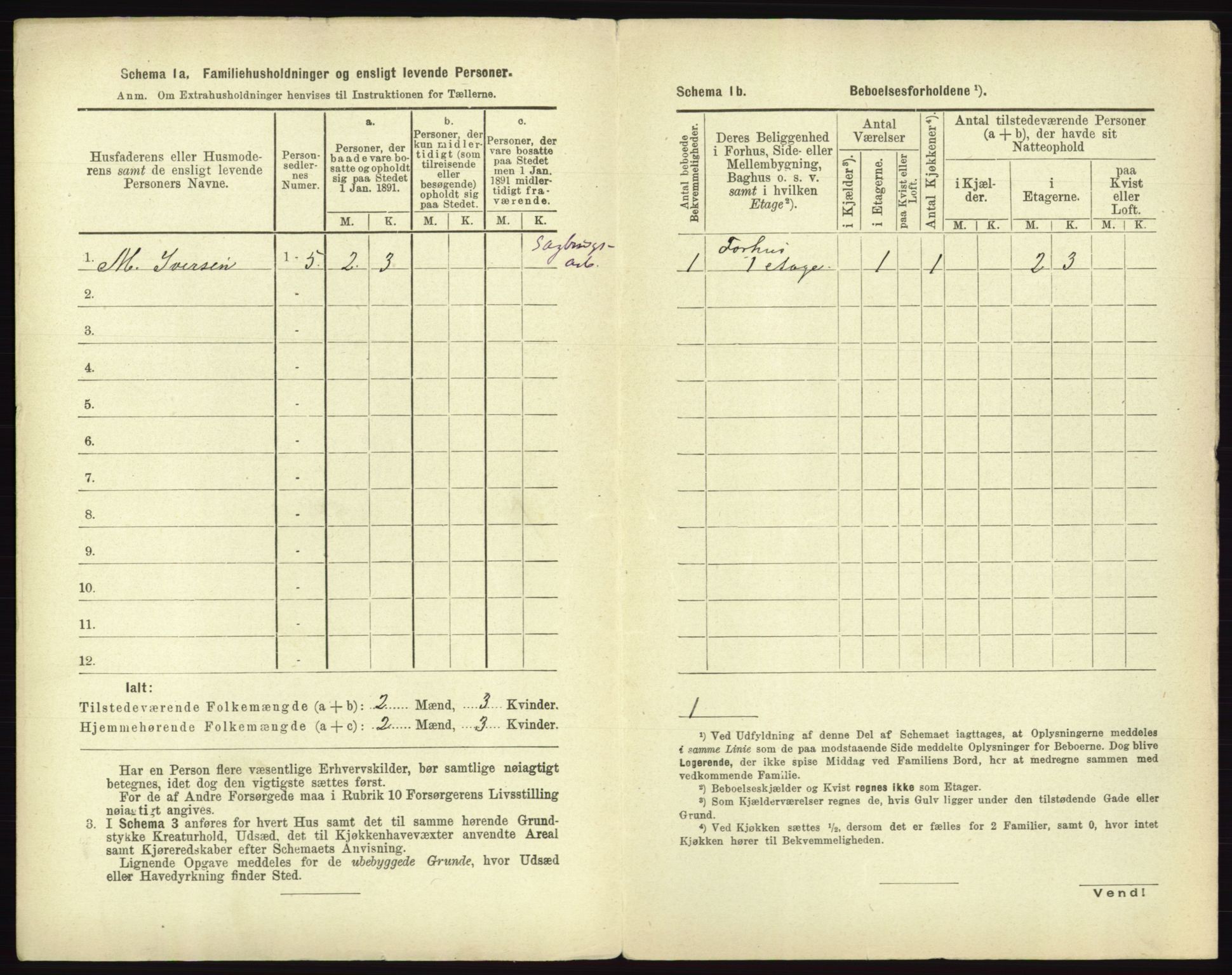 RA, 1891 census for 0101 Fredrikshald, 1891, p. 1749