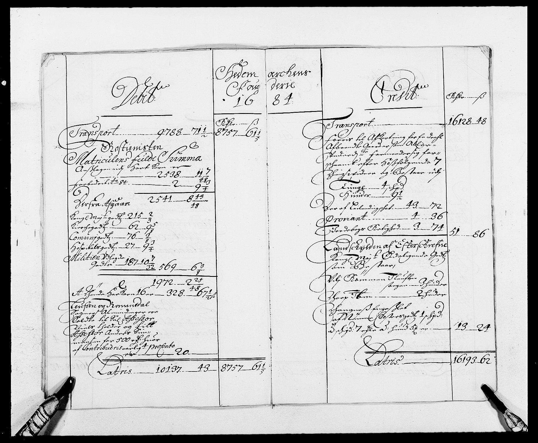 Rentekammeret inntil 1814, Reviderte regnskaper, Fogderegnskap, AV/RA-EA-4092/R16/L1025: Fogderegnskap Hedmark, 1684, p. 8