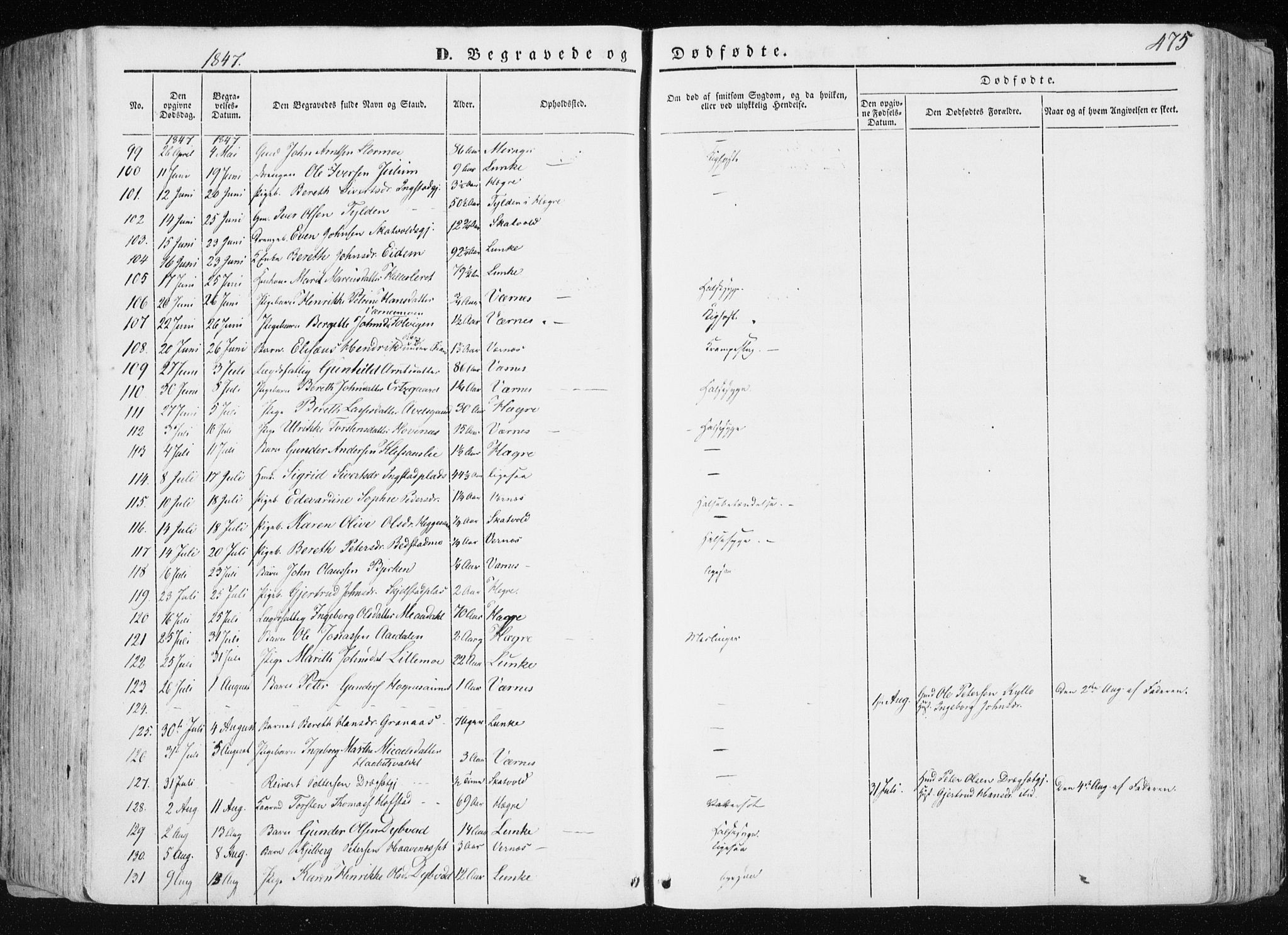 Ministerialprotokoller, klokkerbøker og fødselsregistre - Nord-Trøndelag, AV/SAT-A-1458/709/L0074: Parish register (official) no. 709A14, 1845-1858, p. 475