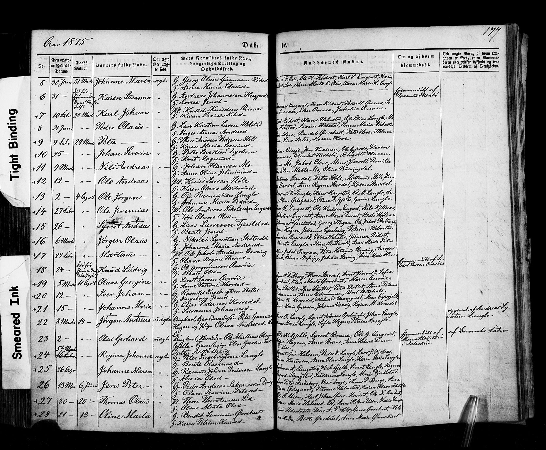 Ministerialprotokoller, klokkerbøker og fødselsregistre - Møre og Romsdal, AV/SAT-A-1454/520/L0275: Parish register (official) no. 520A05, 1844-1881, p. 177