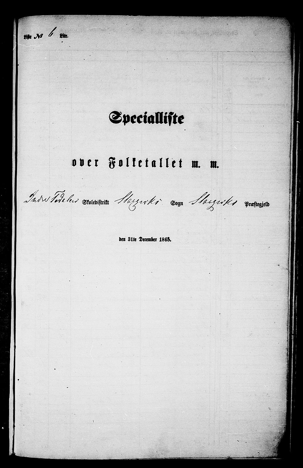 RA, 1865 census for Stangvik, 1865, p. 105