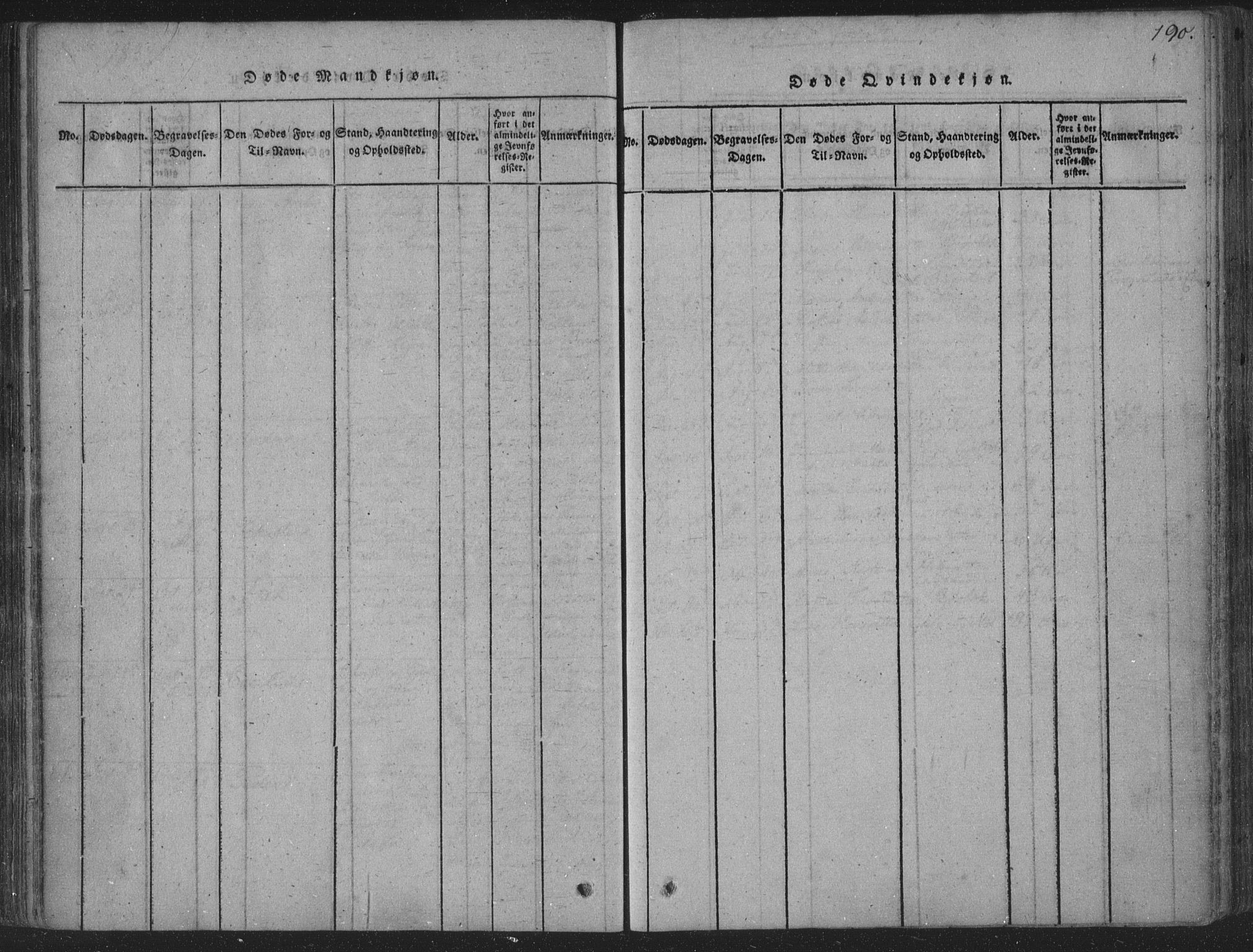 Solum kirkebøker, AV/SAKO-A-306/F/Fa/L0004: Parish register (official) no. I 4, 1814-1833, p. 190