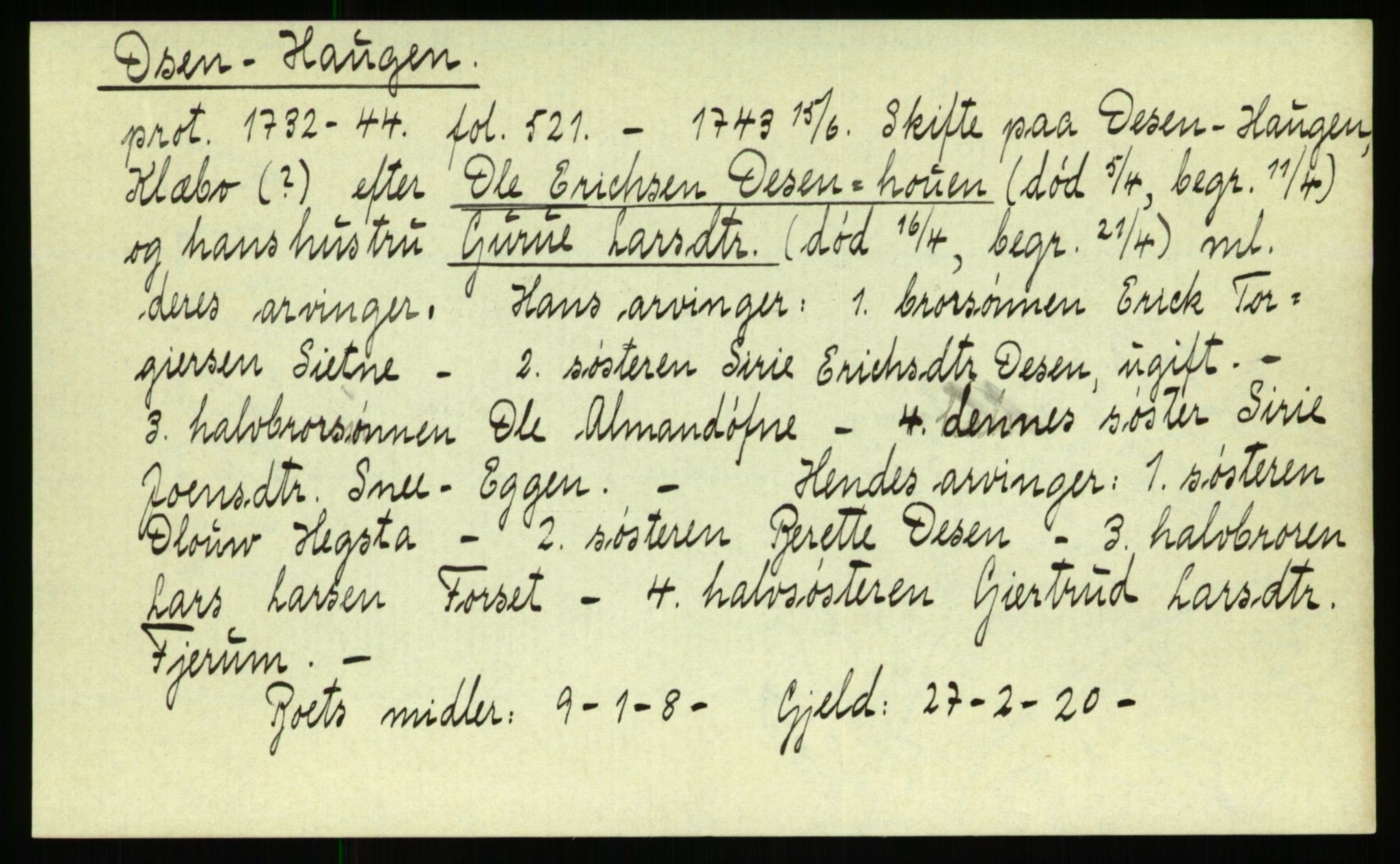 Strinda og Selbu sorenskriveri, AV/SAT-A-0015/3, 1700-1766, p. 1077