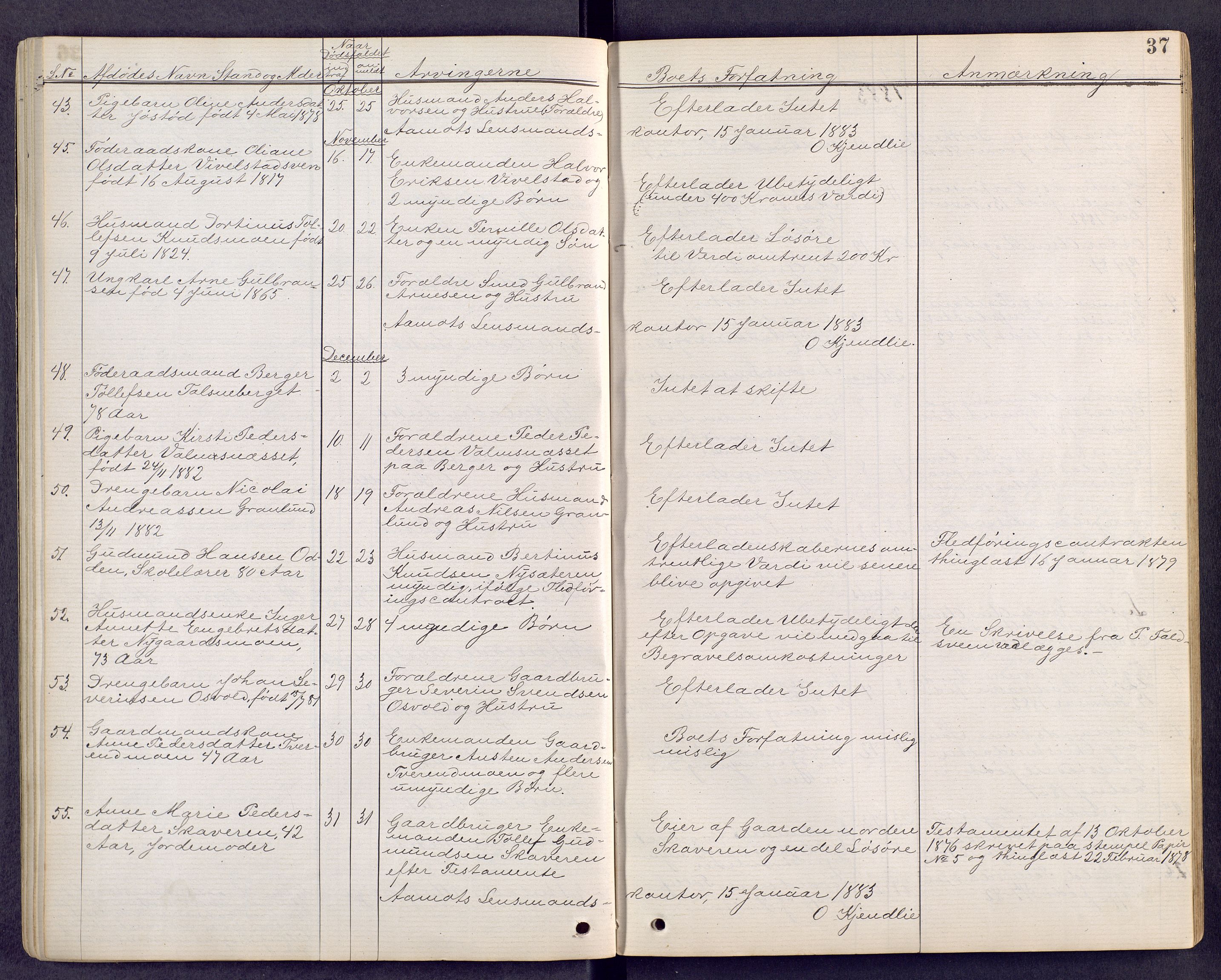 Sør-Østerdal sorenskriveri, AV/SAH-TING-018/J/Jg/L0011: Dødsfallsjournal, 1872-1903, p. 37