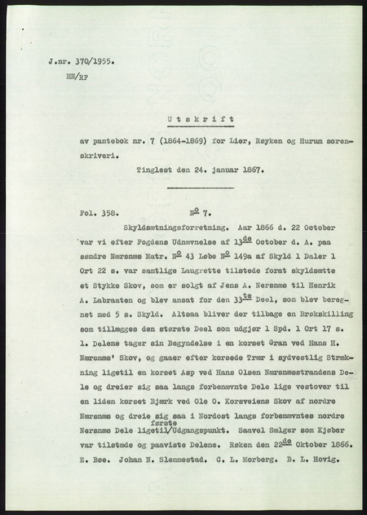 Statsarkivet i Kongsberg, SAKO/A-0001, 1955, p. 167