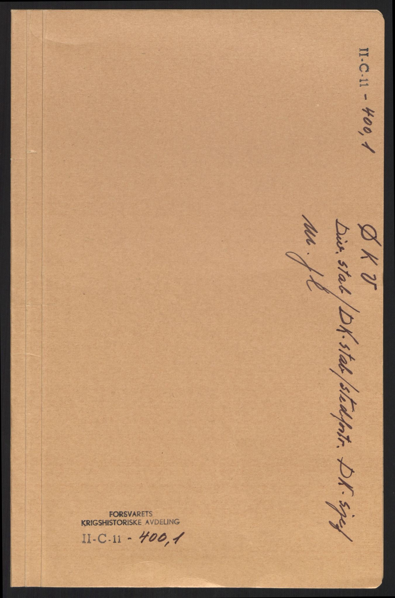 Forsvaret, Forsvarets krigshistoriske avdeling, AV/RA-RAFA-2017/Y/Yb/L0099: II-C-11-400  -  4. Divisjon., 1940, p. 1