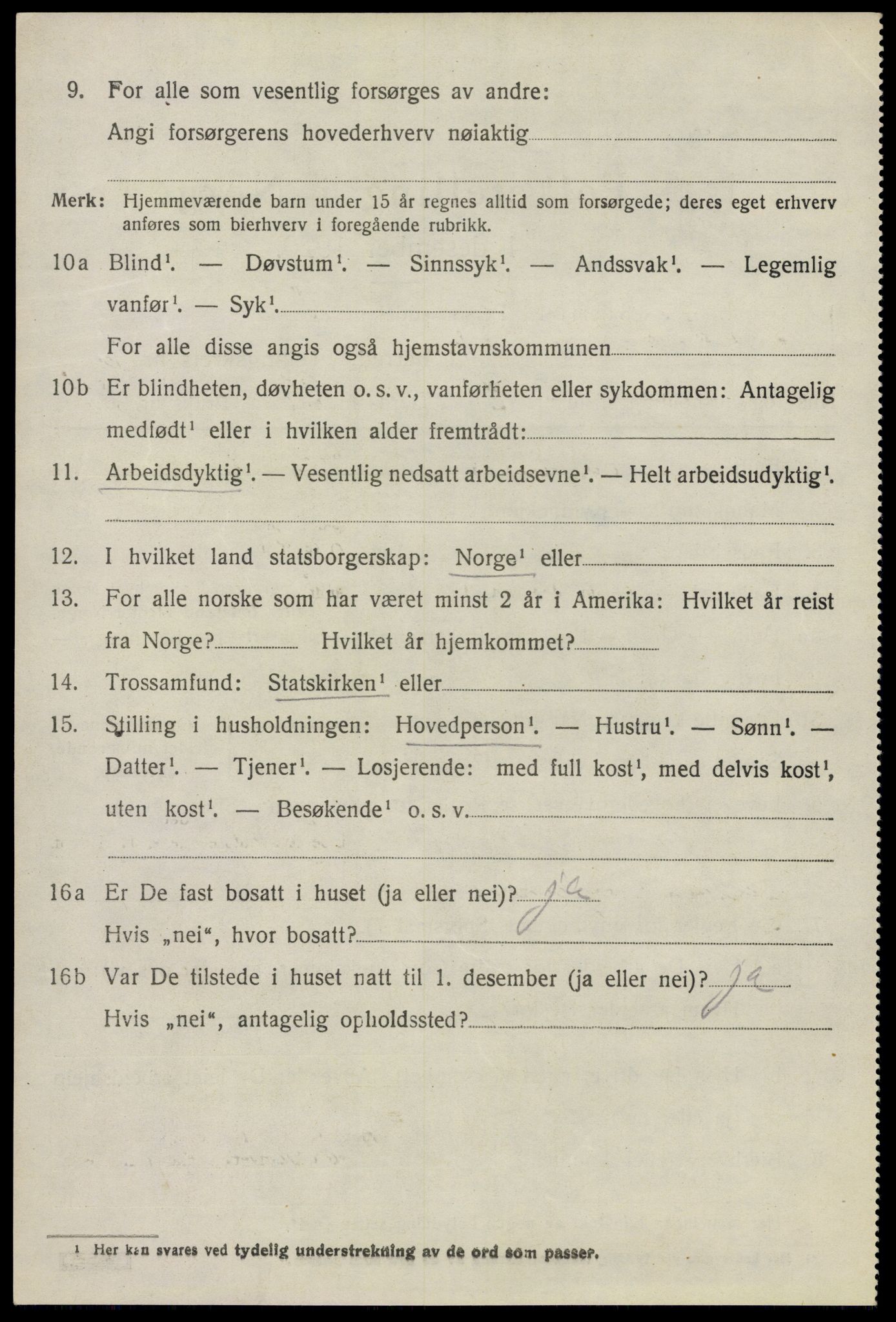 SAO, 1920 census for Høland, 1920, p. 9100