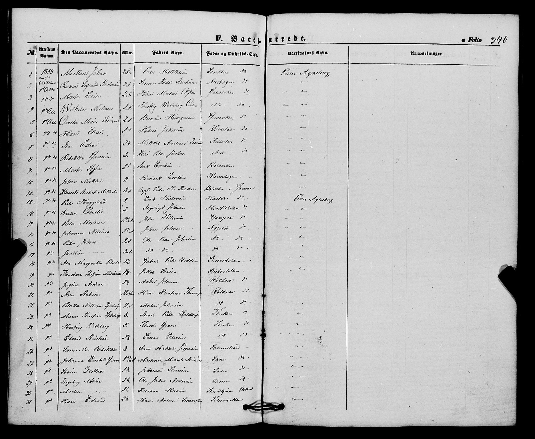 Trondenes sokneprestkontor, SATØ/S-1319/H/Ha/L0011kirke: Parish register (official) no. 11, 1853-1862, p. 340