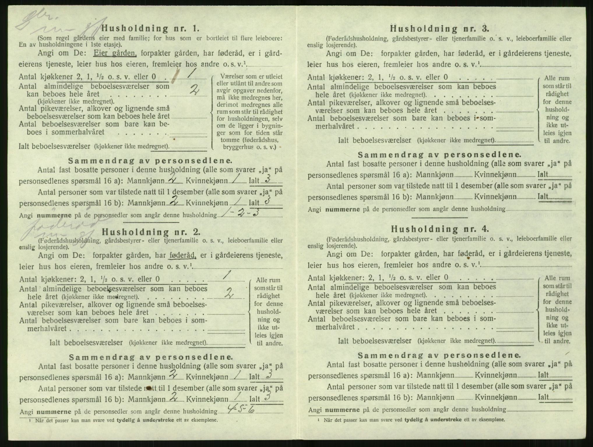 SAT, 1920 census for Hjørundfjord, 1920, p. 468