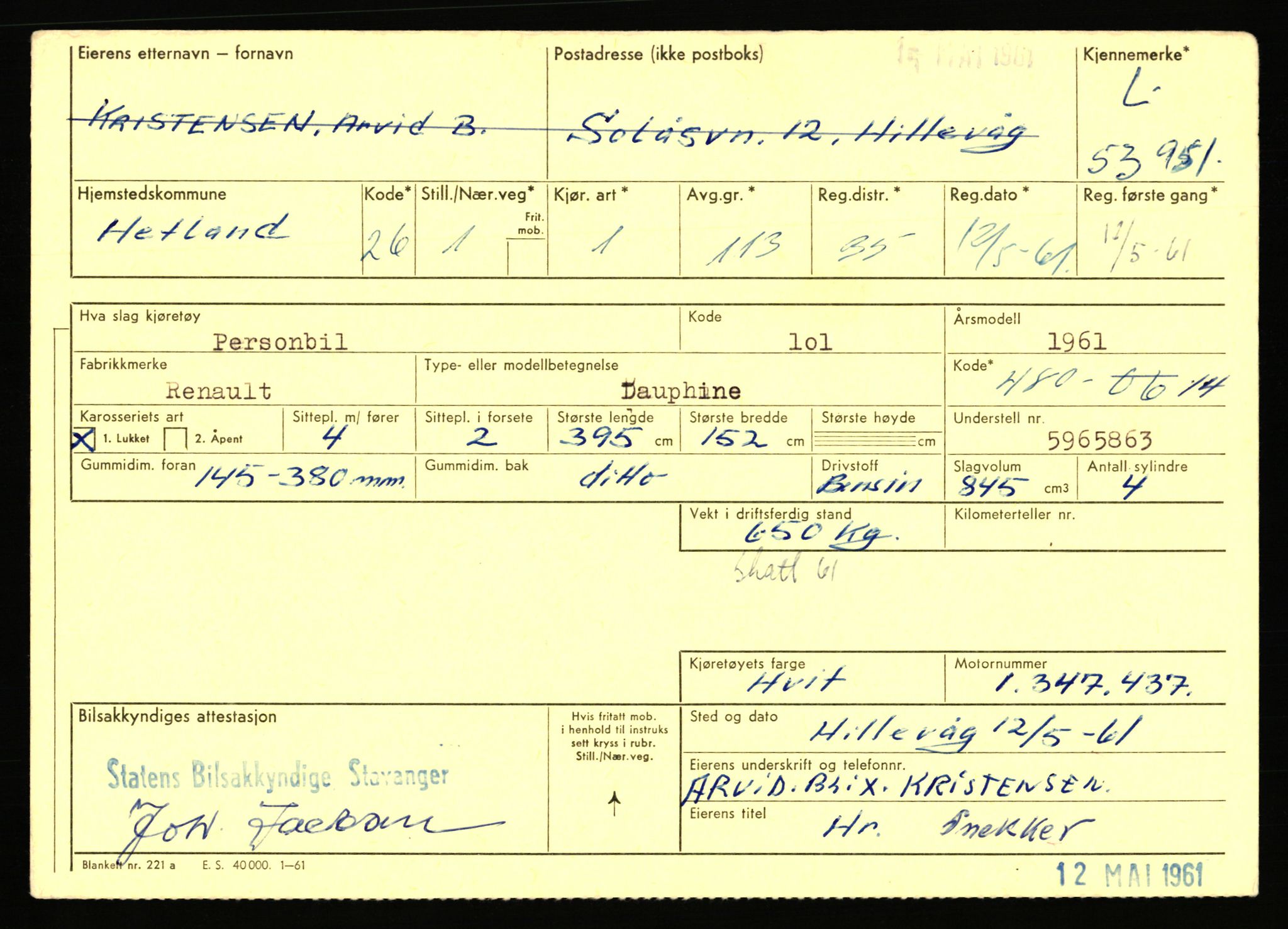 Stavanger trafikkstasjon, SAST/A-101942/0/F/L0053: L-52900 - L-54199, 1930-1971, p. 2359