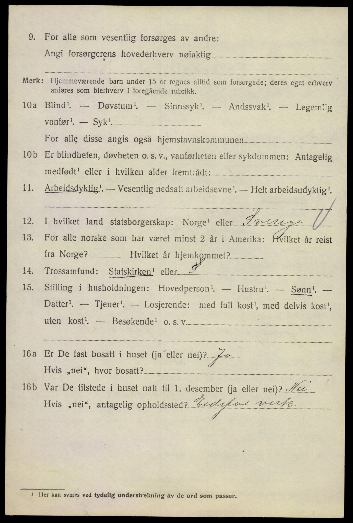 SAKO, 1920 census for Hof, 1920, p. 2368