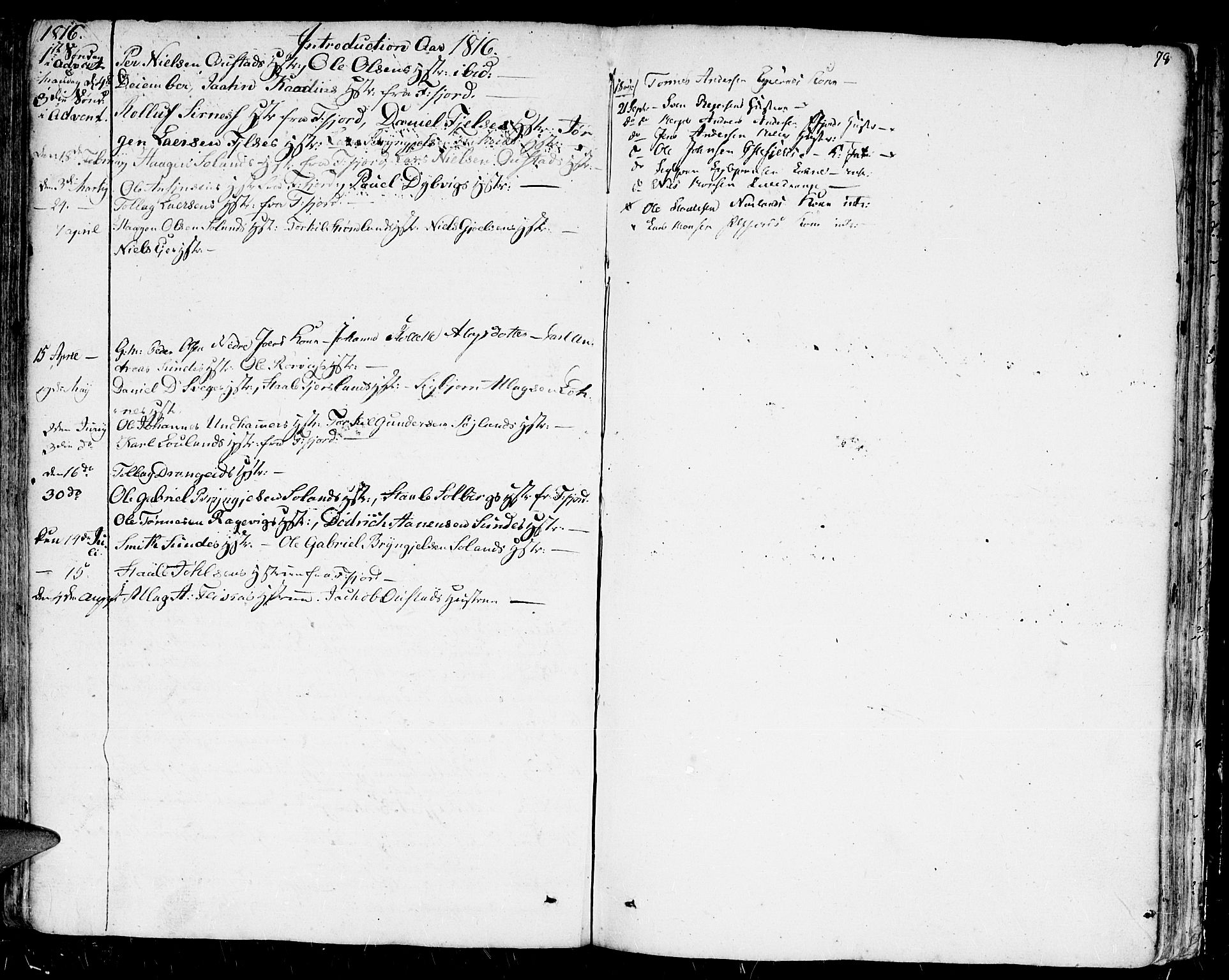 Flekkefjord sokneprestkontor, AV/SAK-1111-0012/F/Fb/Fbc/L0002: Parish register (copy) no. B 2, 1801-1816, p. 78