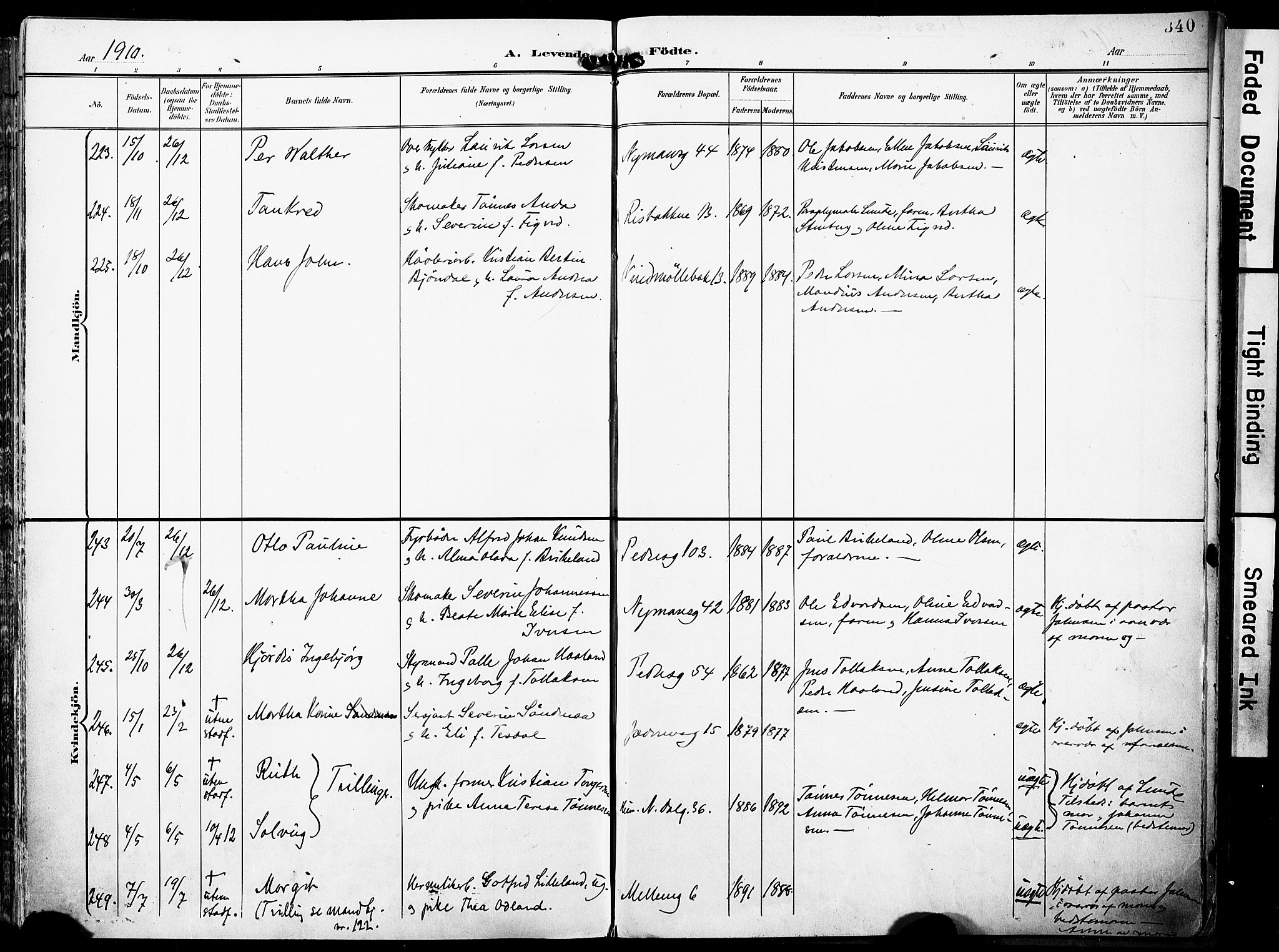 St. Johannes sokneprestkontor, AV/SAST-A-101814/001/30/30BA/L0007: Parish register (official) no. A 7, 1900-1910, p. 340