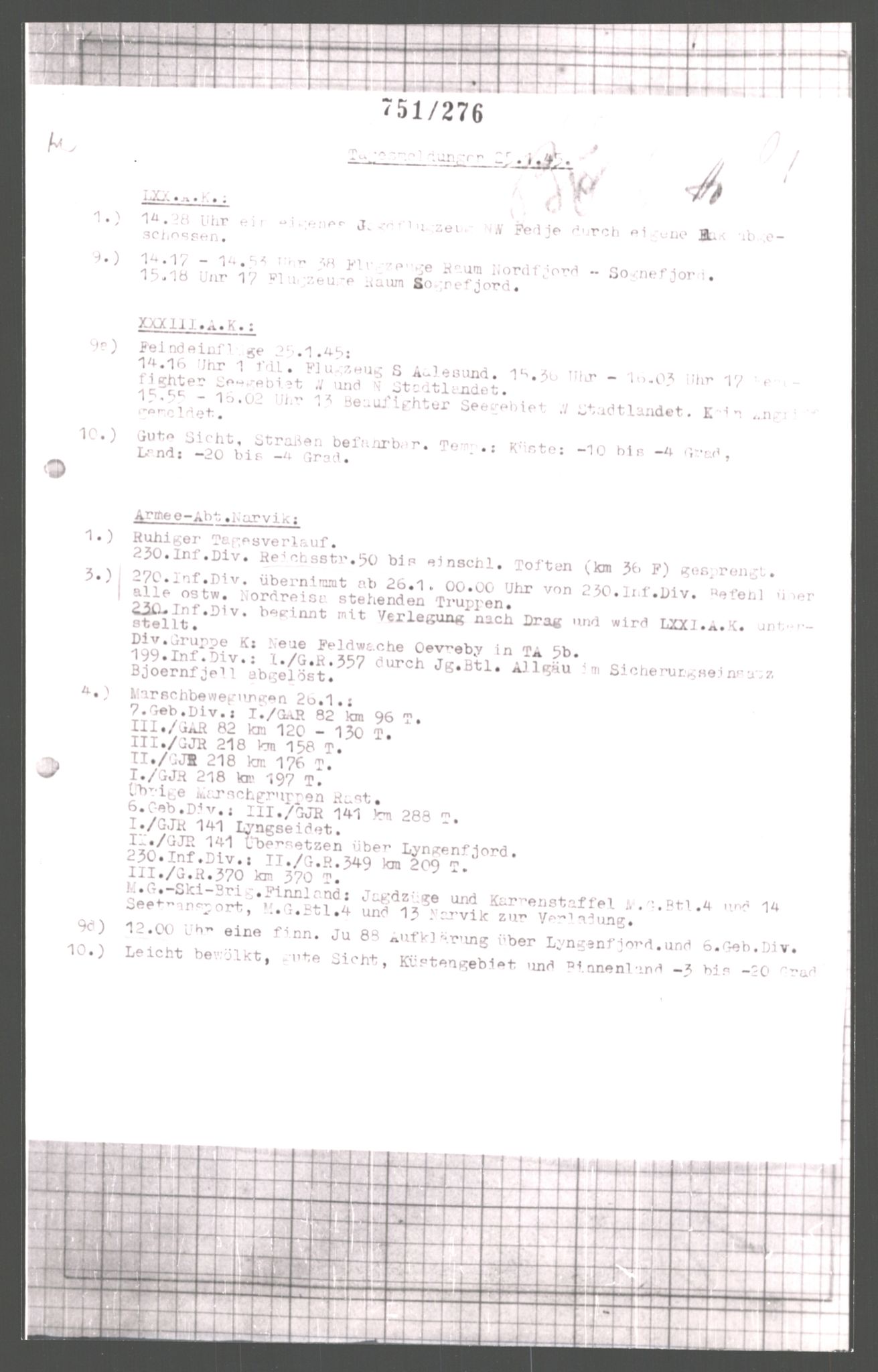 Forsvarets Overkommando. 2 kontor. Arkiv 11.4. Spredte tyske arkivsaker, AV/RA-RAFA-7031/D/Dar/Dara/L0006: Krigsdagbøker for 20. Gebirgs-Armee-Oberkommando (AOK 20), 1945, p. 777