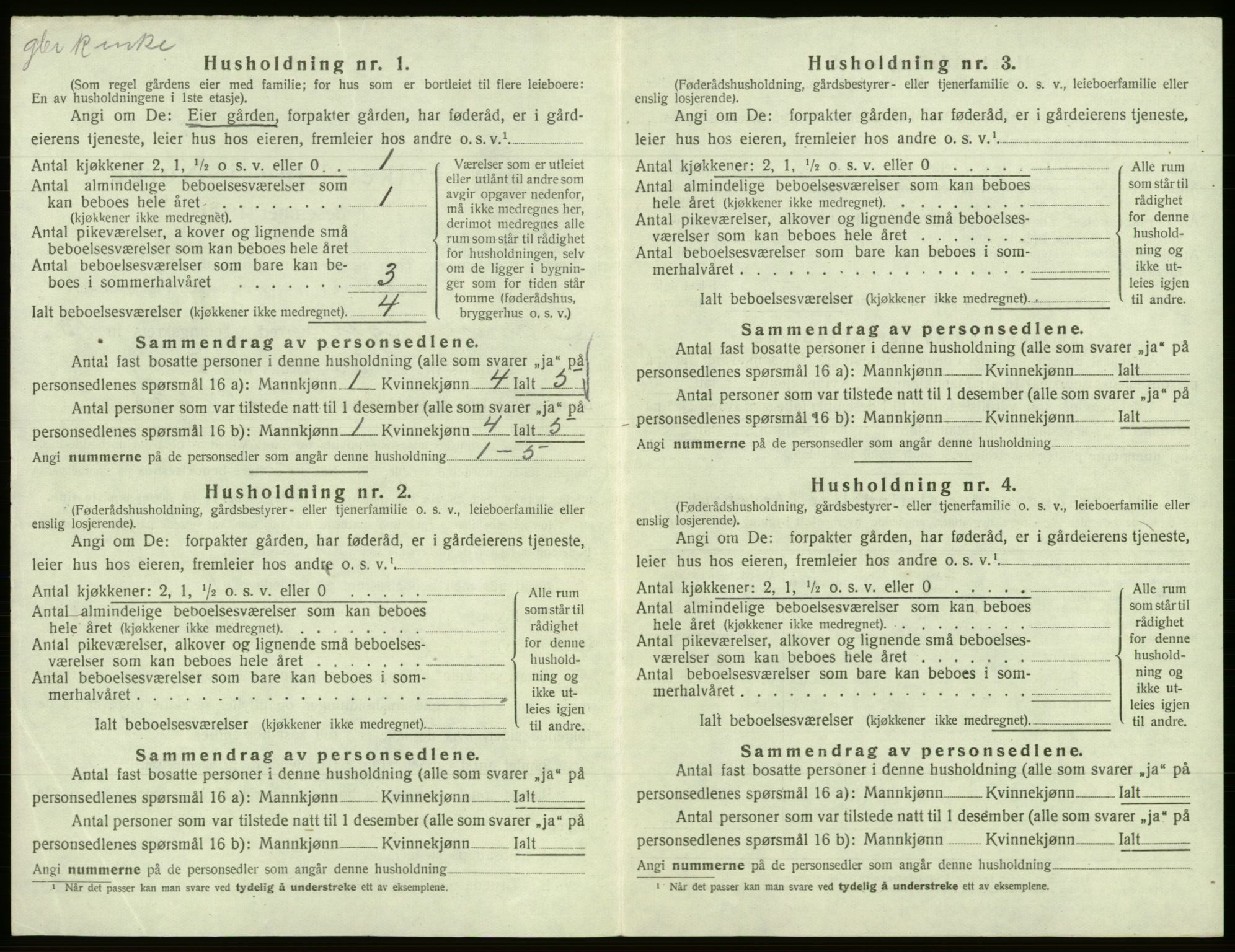 SAB, 1920 census for Samnanger, 1920, p. 679