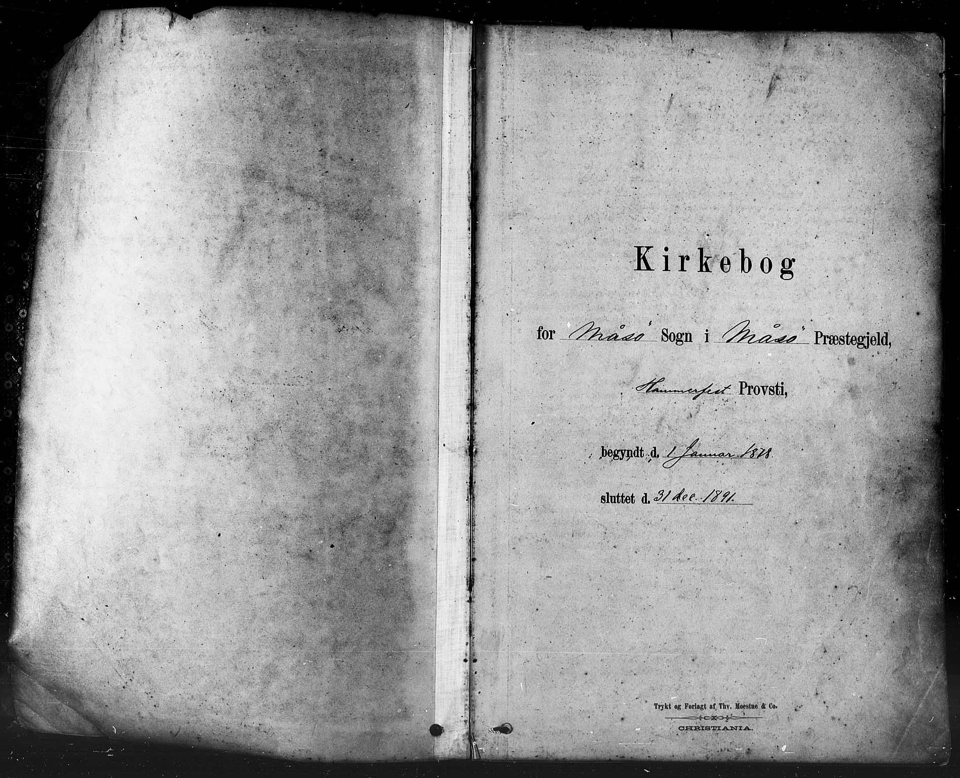 Måsøy sokneprestkontor, SATØ/S-1348/H/Ha/L0004kirke: Parish register (official) no. 4, 1878-1891
