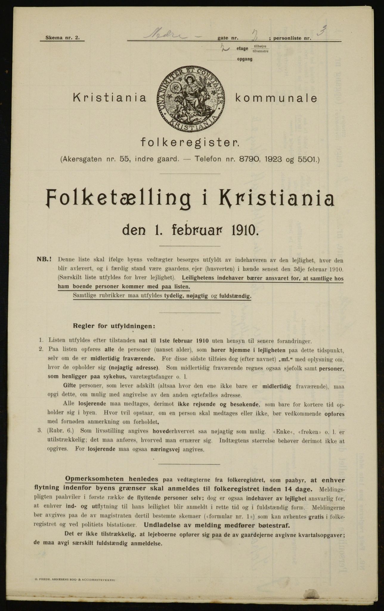 OBA, Municipal Census 1910 for Kristiania, 1910, p. 66827