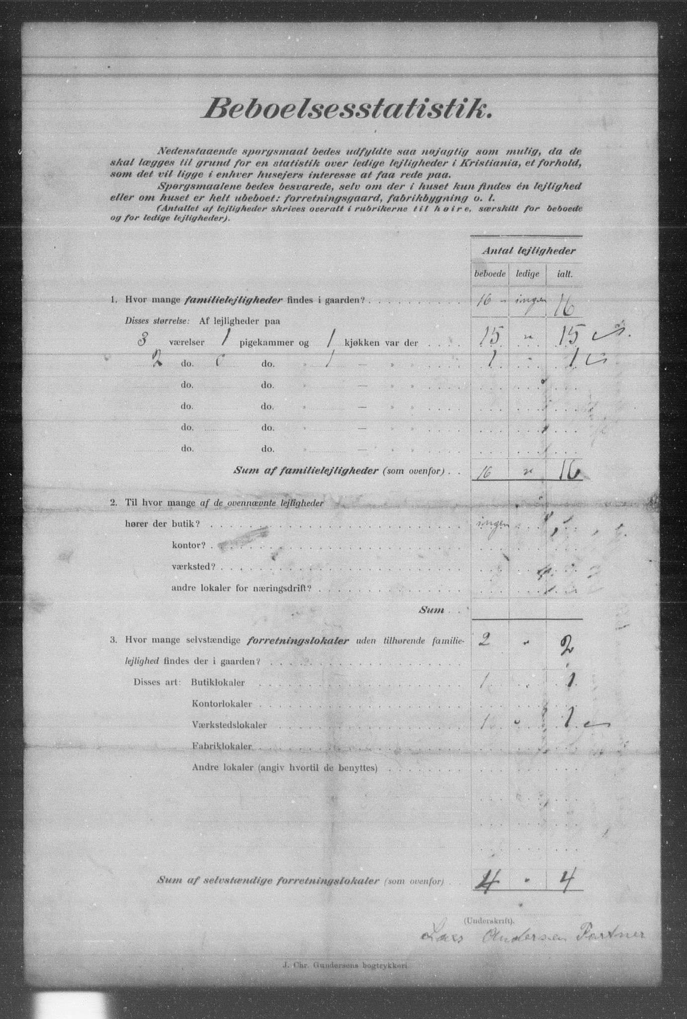 OBA, Municipal Census 1903 for Kristiania, 1903, p. 5731