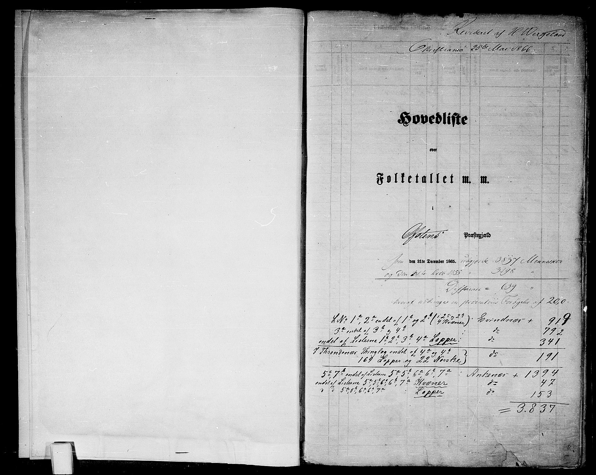 RA, 1865 census for Ofoten, 1865, p. 5