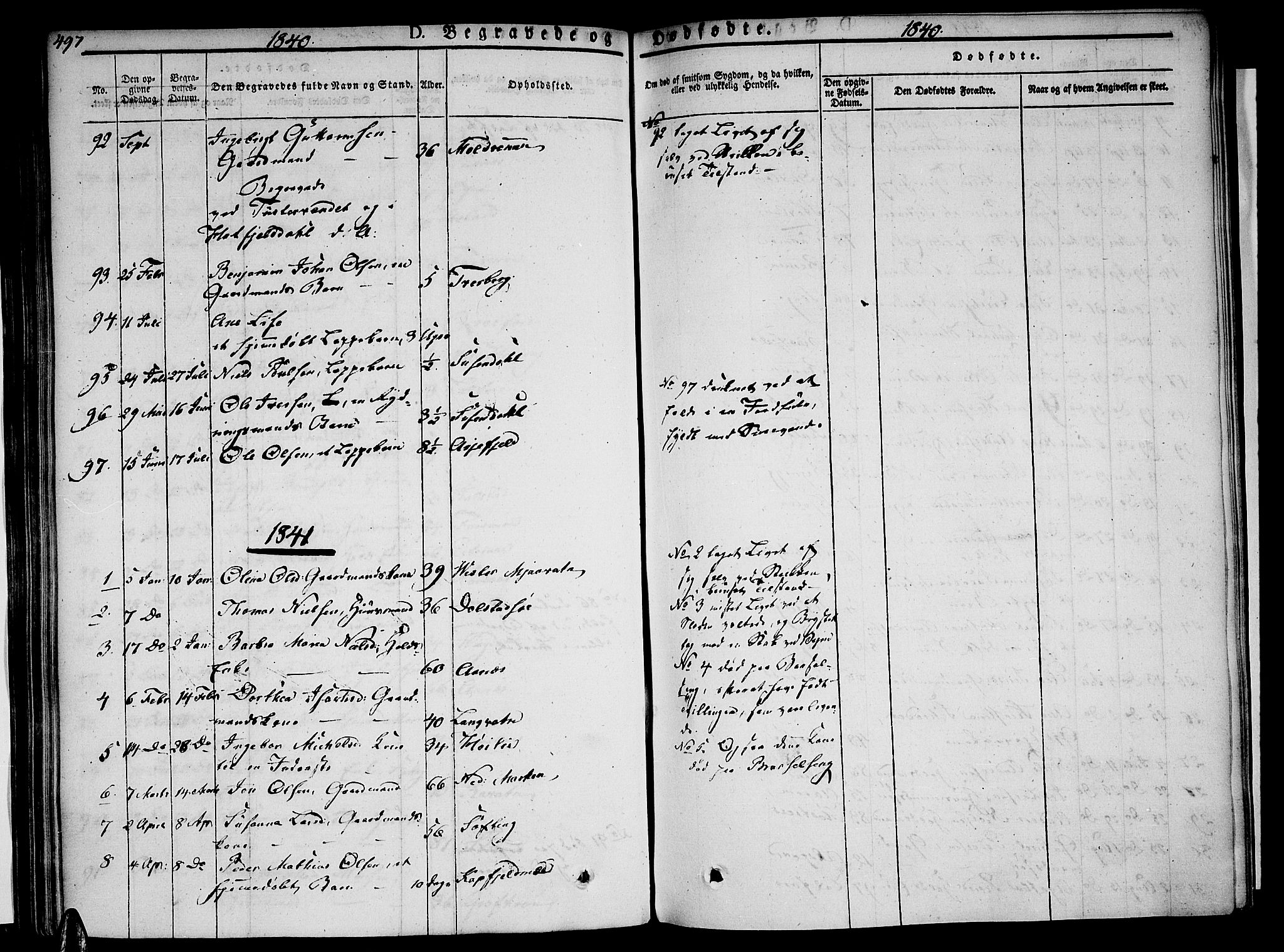 Ministerialprotokoller, klokkerbøker og fødselsregistre - Nordland, AV/SAT-A-1459/820/L0290: Parish register (official) no. 820A11, 1826-1845, p. 497