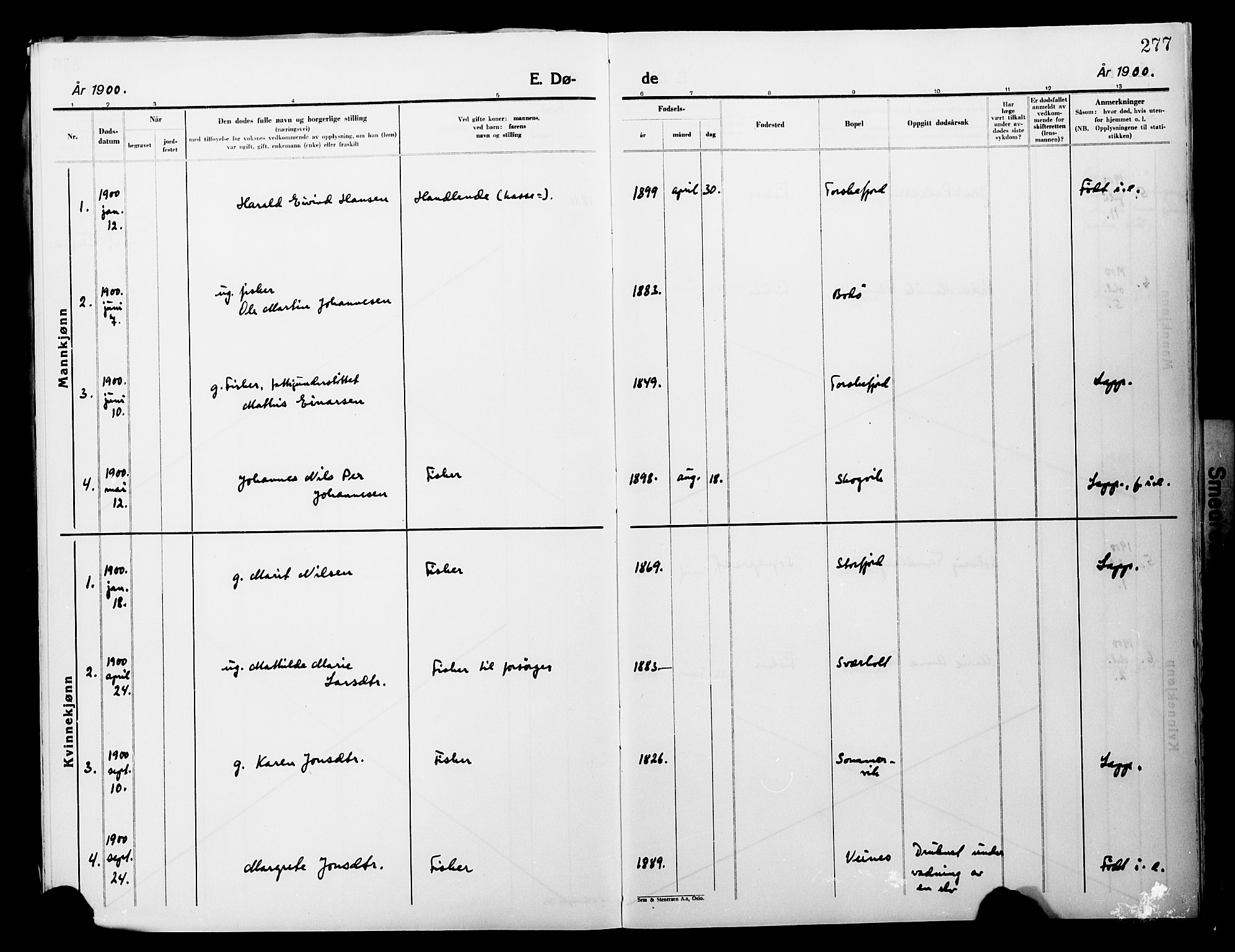 Lebesby sokneprestkontor, SATØ/S-1353/H/Ha/L0004kirke: Parish register (official) no. 4, 1870-1902, p. 277