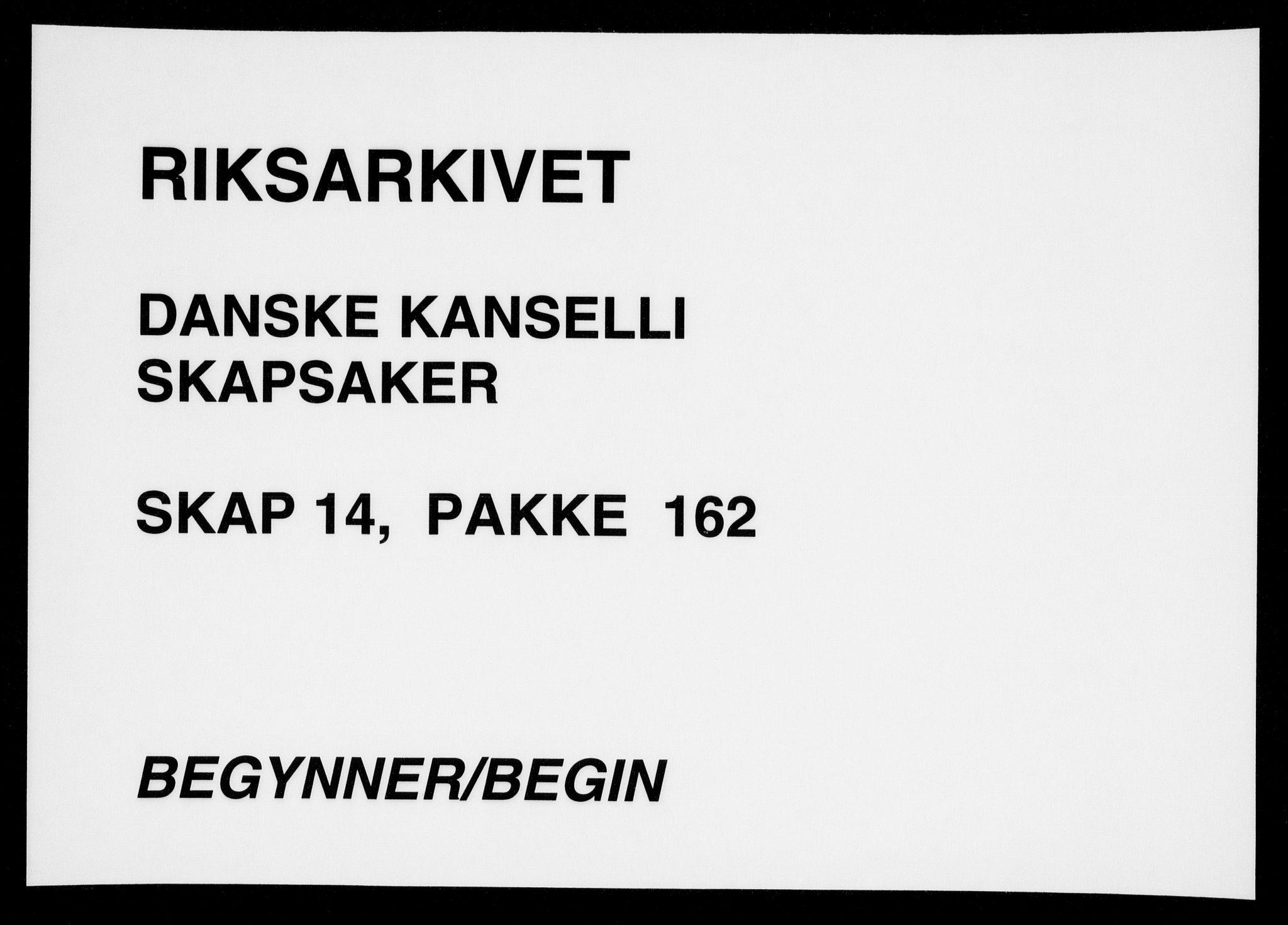 Danske Kanselli, Skapsaker, AV/RA-EA-4061/F/L0062: Skap 14, pakke 158-172, litra A, 1589-1731, p. 127