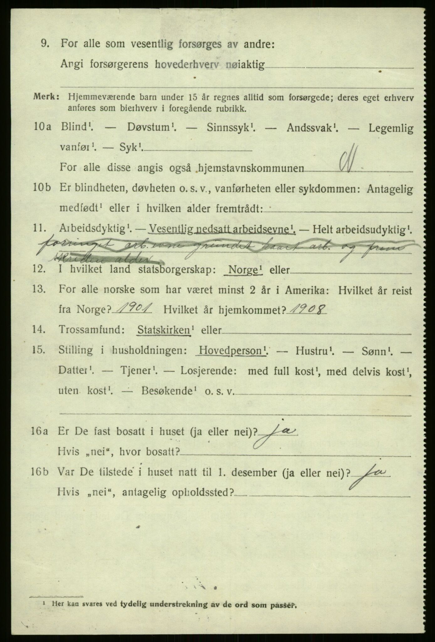 SAB, 1920 census for Naustdal, 1920, p. 5348