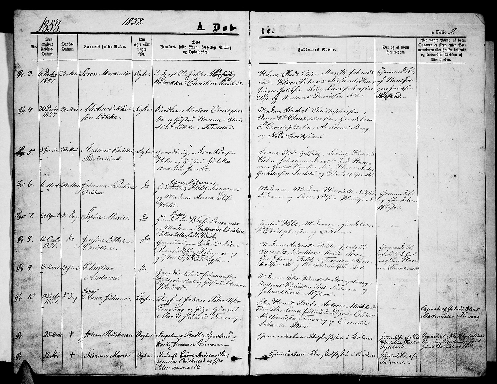 Ministerialprotokoller, klokkerbøker og fødselsregistre - Nordland, SAT/A-1459/893/L1347: Parish register (copy) no. 893C02, 1858-1866, p. 2