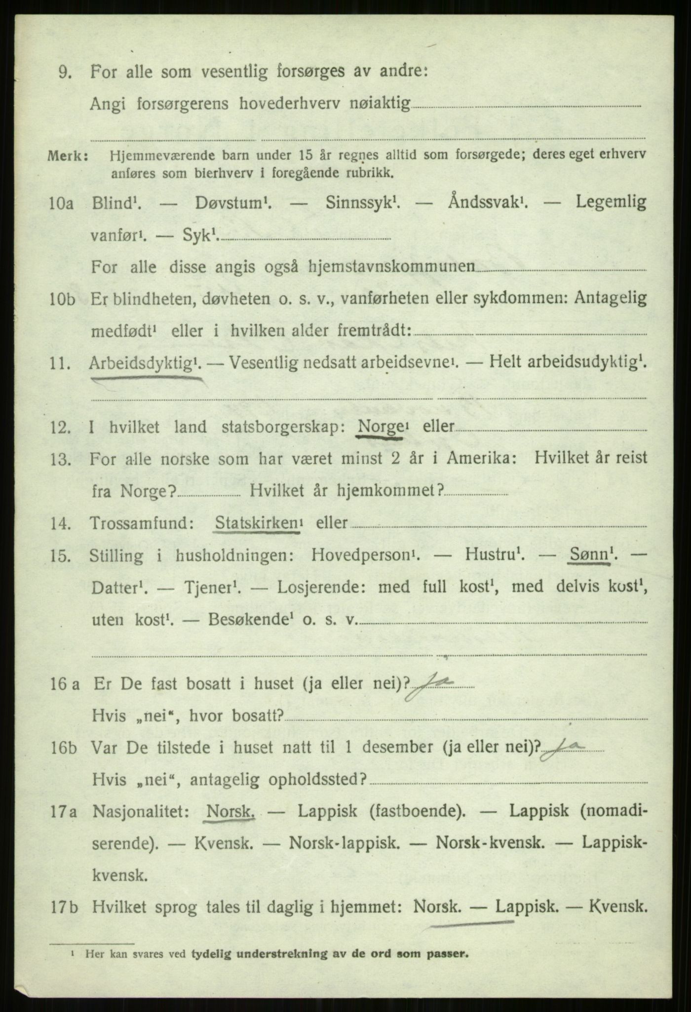 SATØ, 1920 census for Balsfjord, 1920, p. 5880