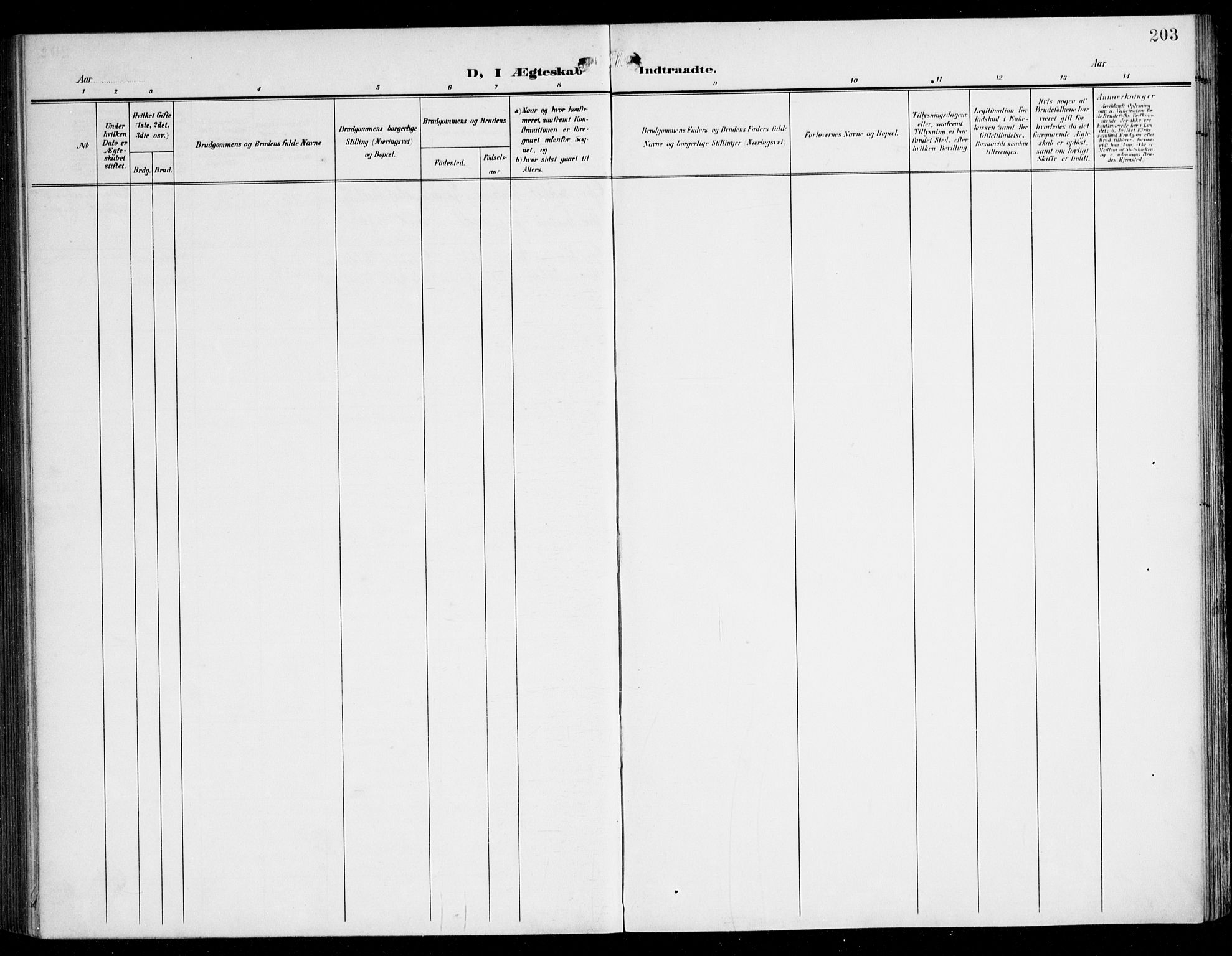 Tysnes sokneprestembete, AV/SAB-A-78601/H/Haa: Parish register (official) no. B 2, 1907-1925, p. 203