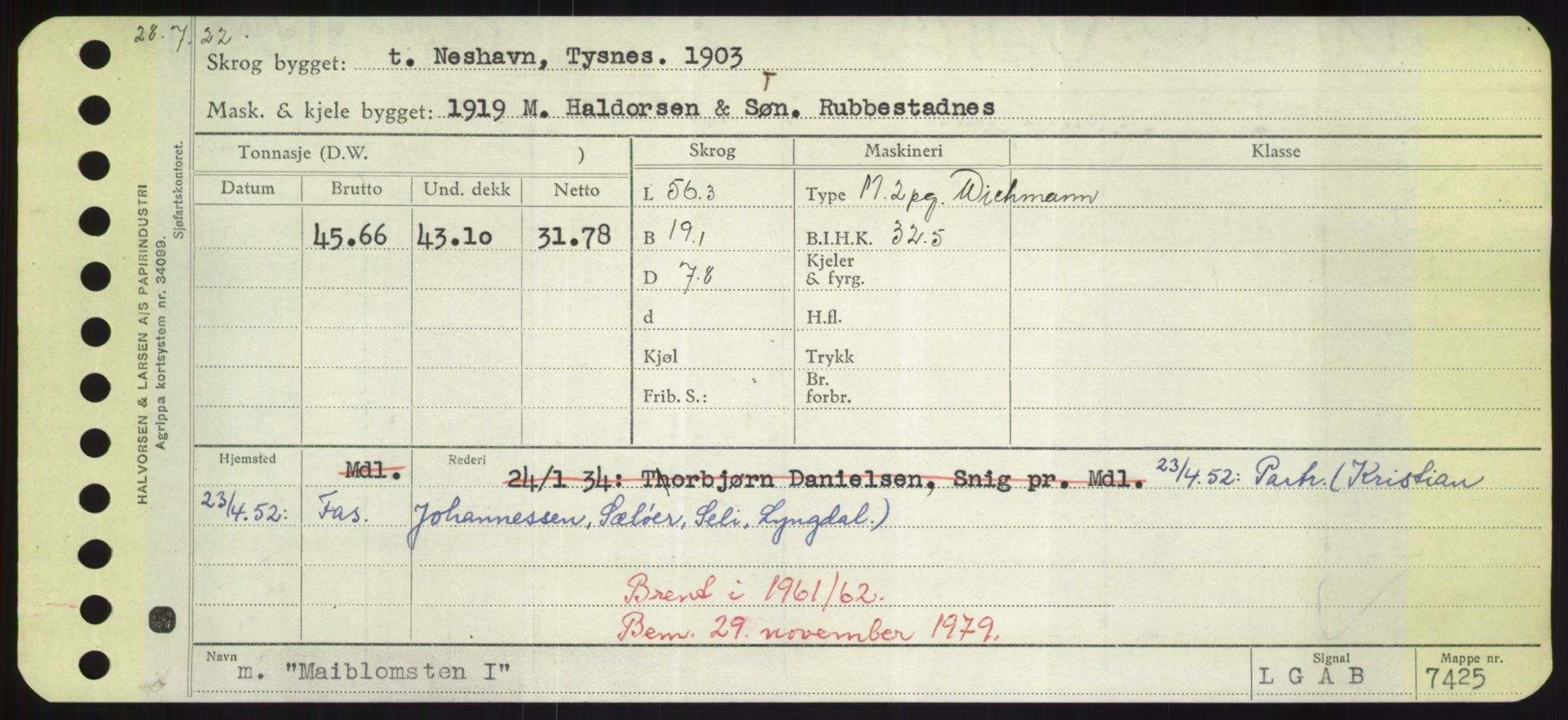 Sjøfartsdirektoratet med forløpere, Skipsmålingen, RA/S-1627/H/Hd/L0024: Fartøy, M-Mim, p. 117