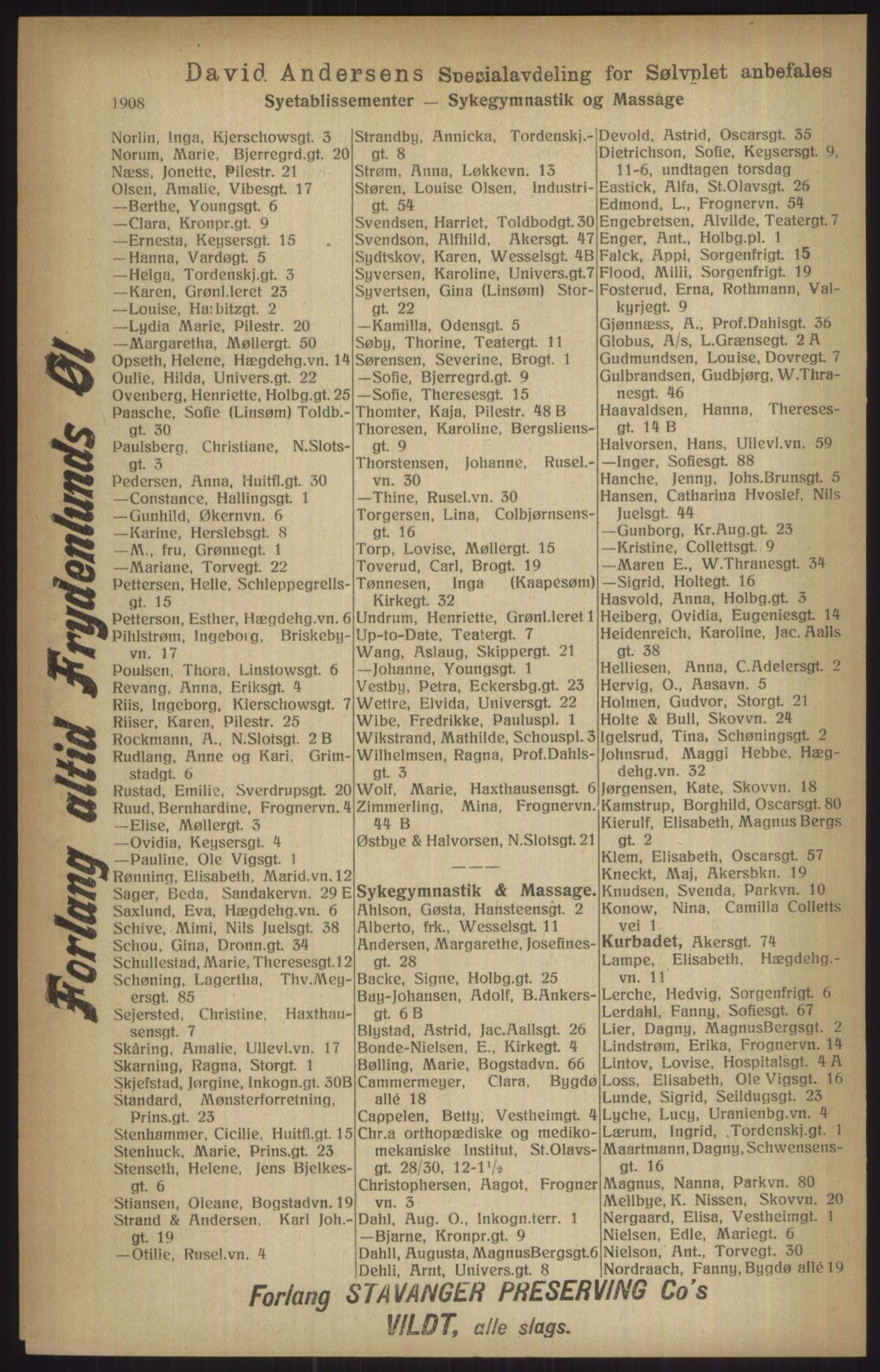 Kristiania/Oslo adressebok, PUBL/-, 1915, p. 1908