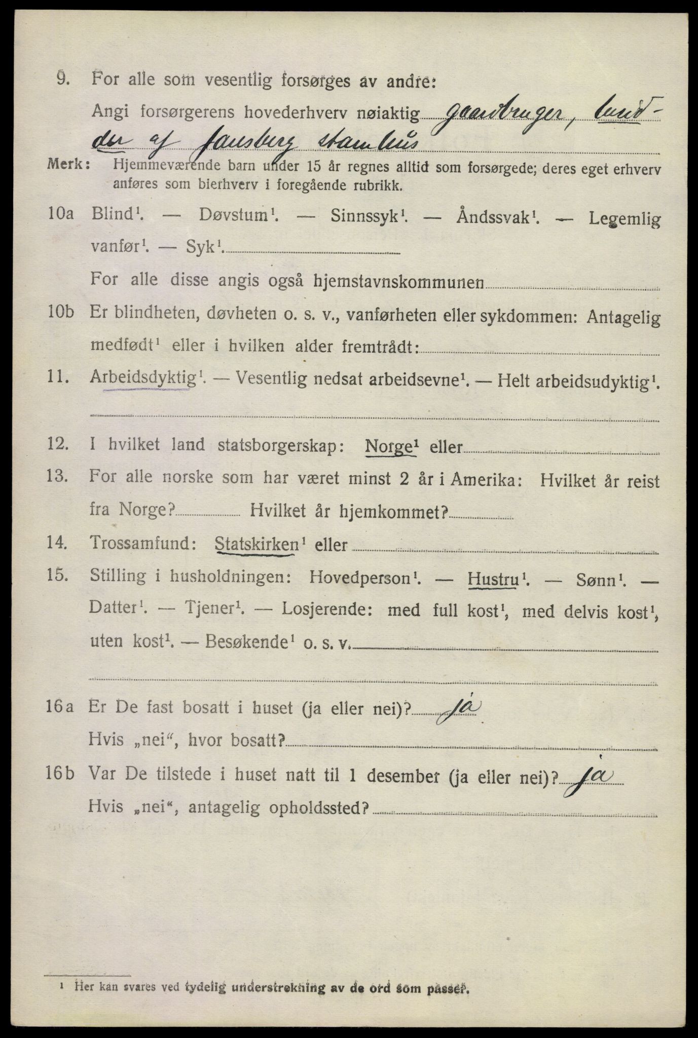 SAKO, 1920 census for Sem, 1920, p. 6316