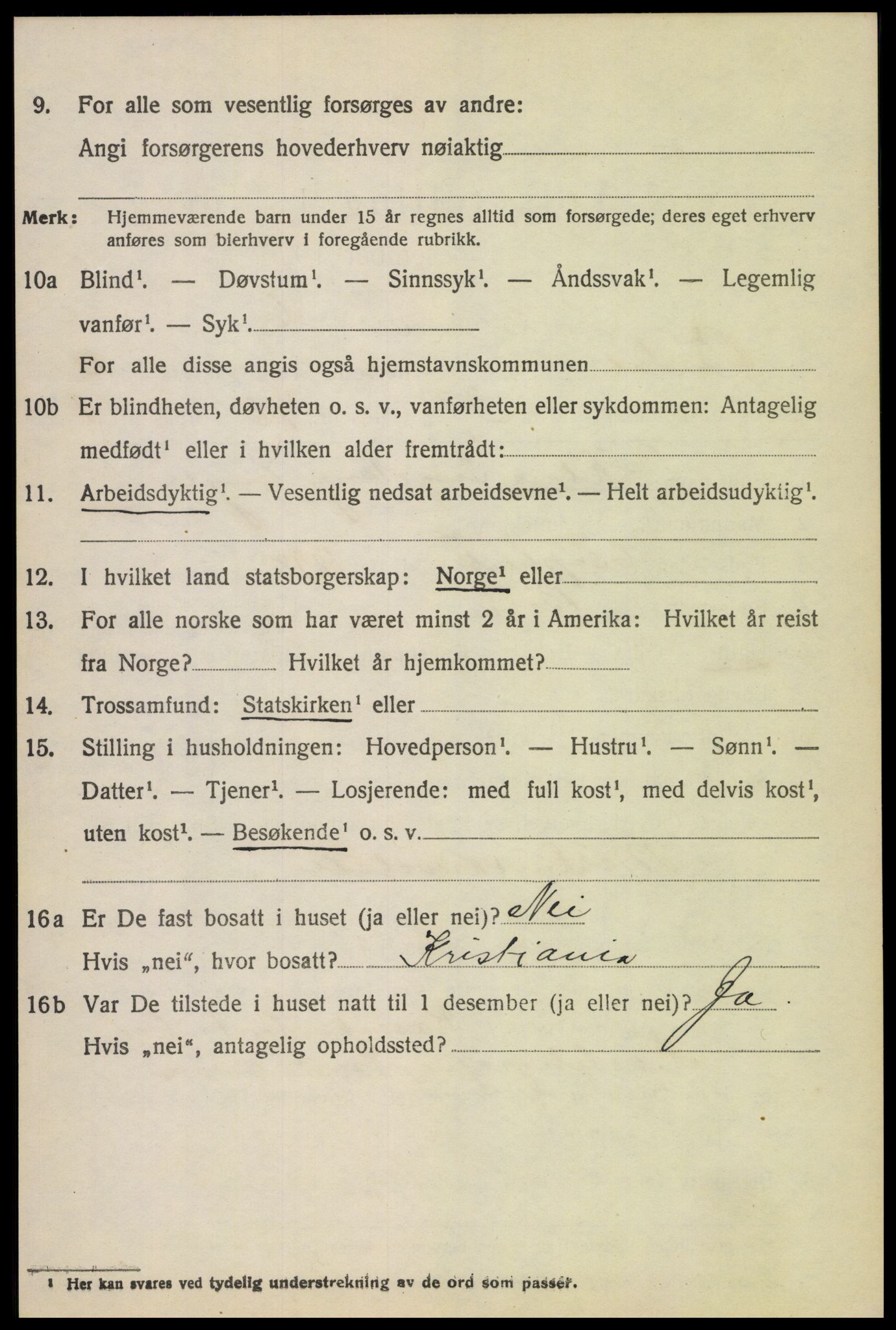 SAH, 1920 census for Vardal, 1920, p. 13596