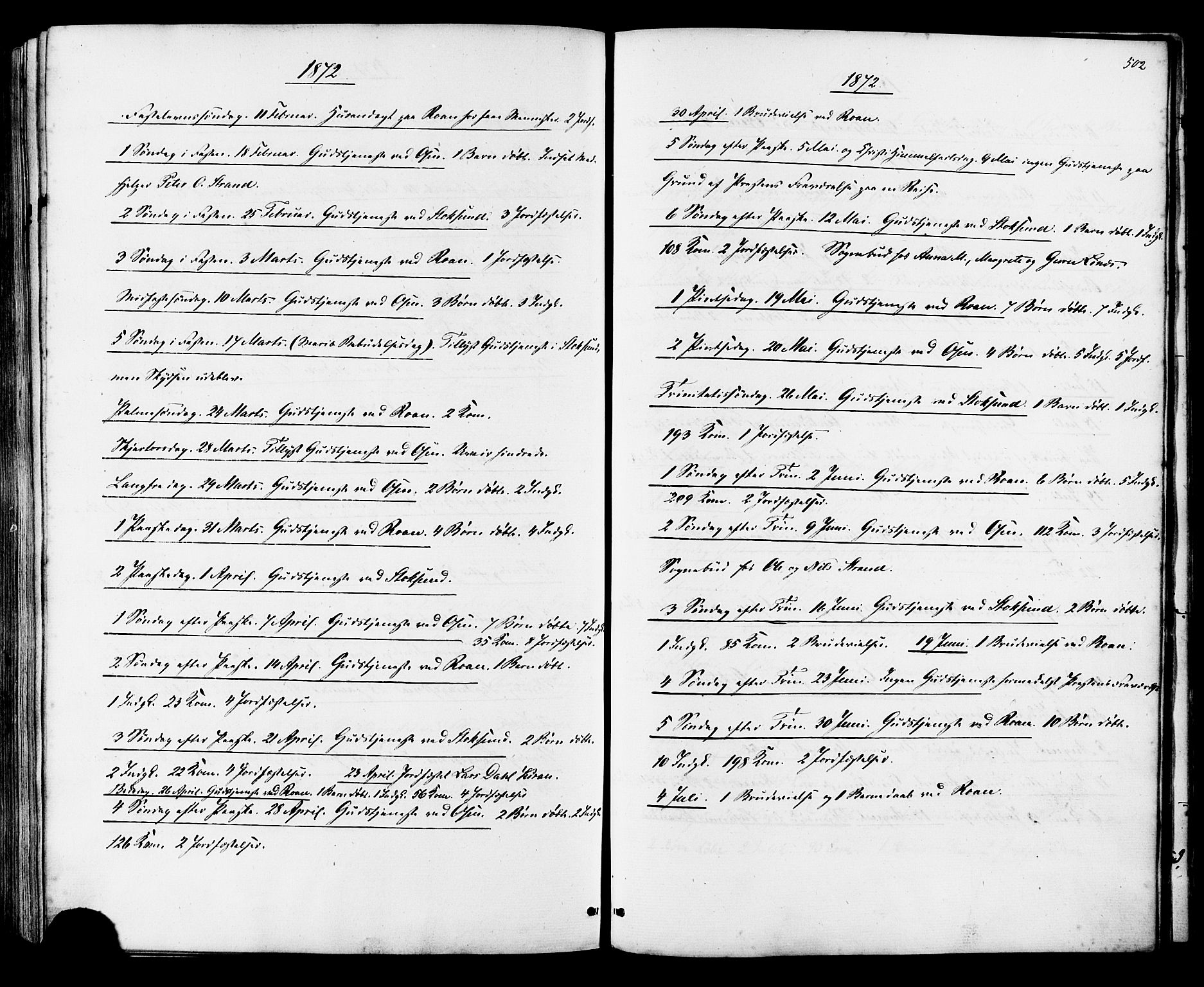 Ministerialprotokoller, klokkerbøker og fødselsregistre - Sør-Trøndelag, SAT/A-1456/657/L0706: Parish register (official) no. 657A07, 1867-1878, p. 502