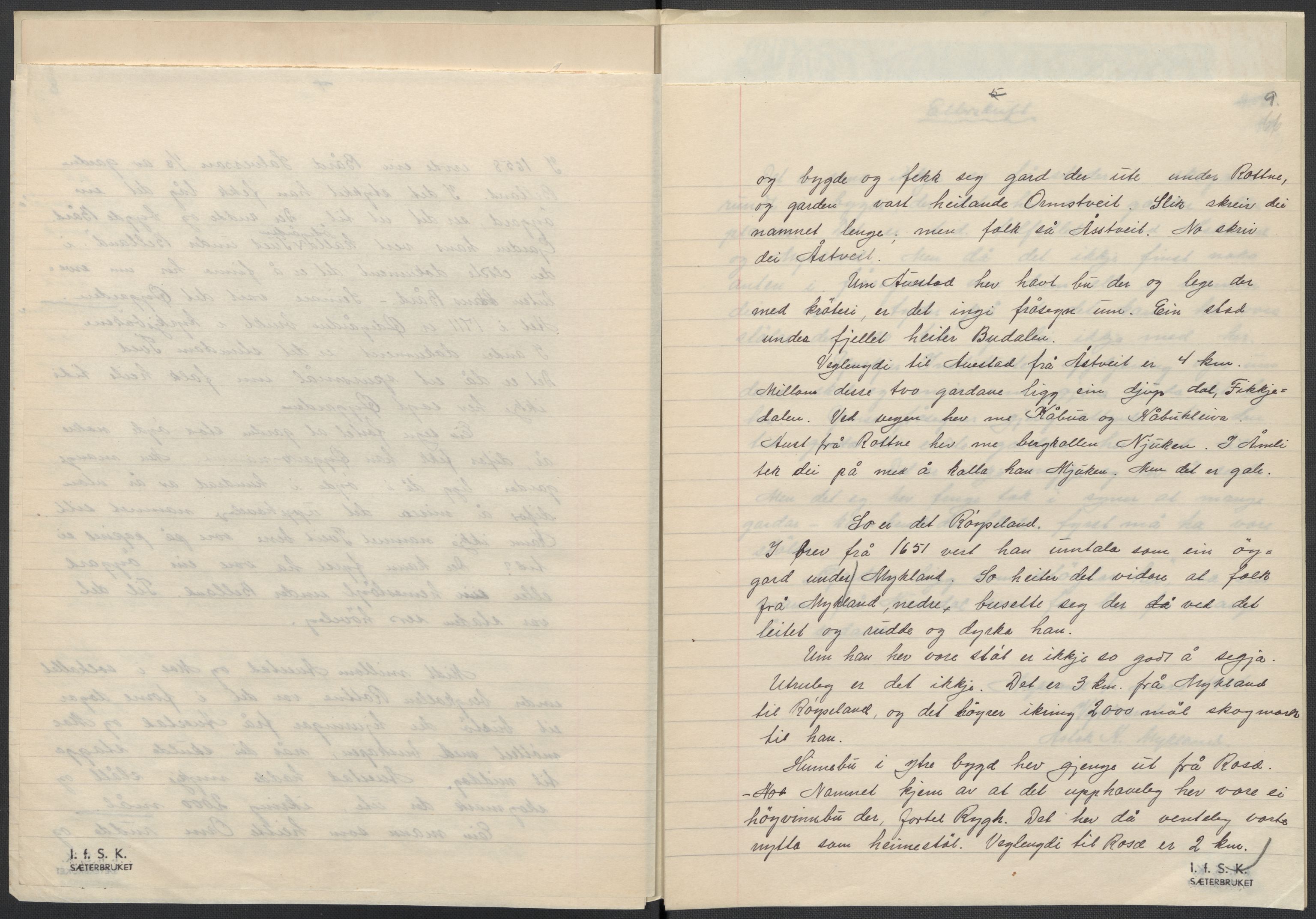Instituttet for sammenlignende kulturforskning, AV/RA-PA-0424/F/Fc/L0008/0001: Eske B8: / Aust-Agder (perm XIX), 1932-1938, p. 66