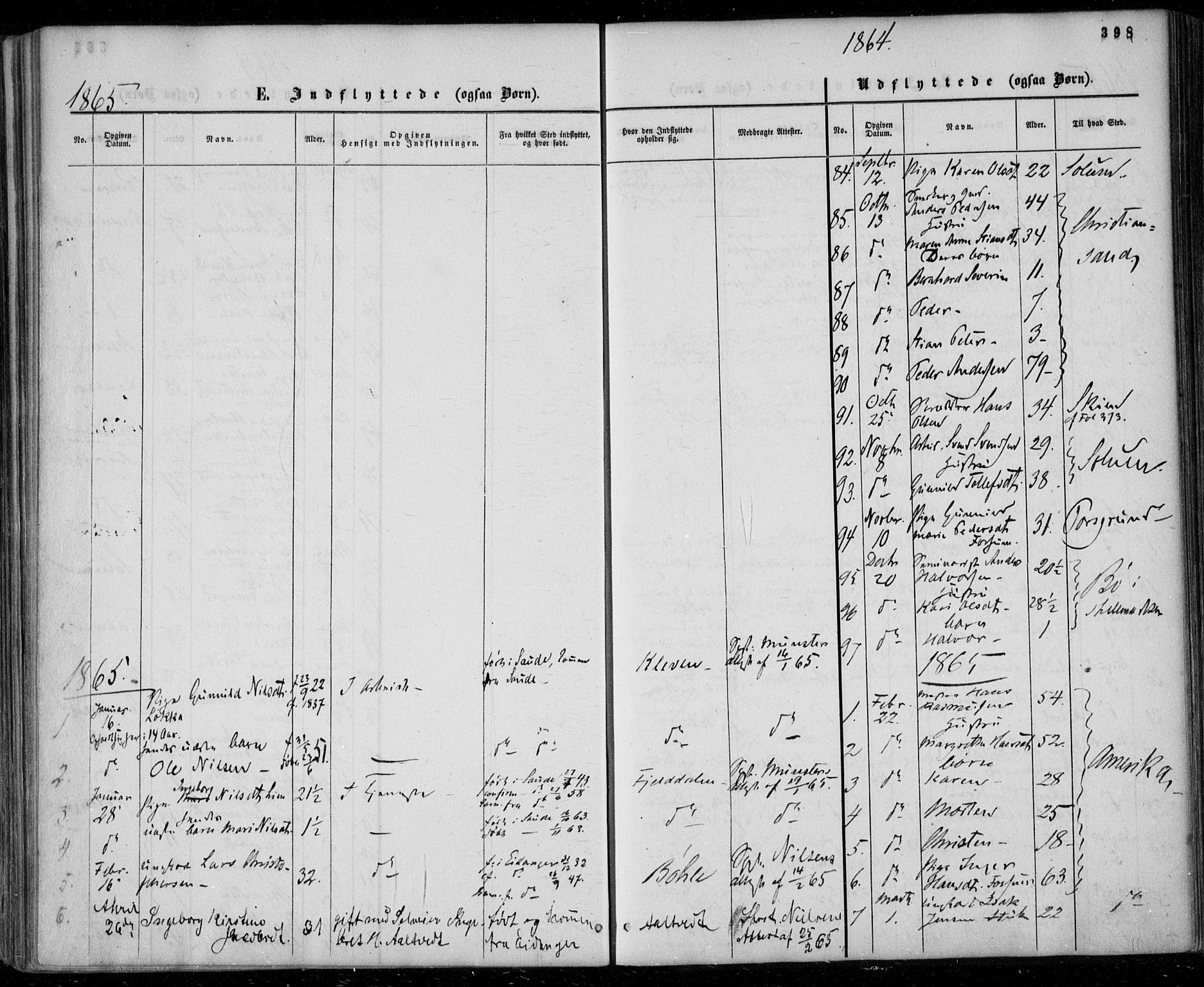 Gjerpen kirkebøker, SAKO/A-265/F/Fa/L0008b: Parish register (official) no. I 8B, 1857-1871, p. 398