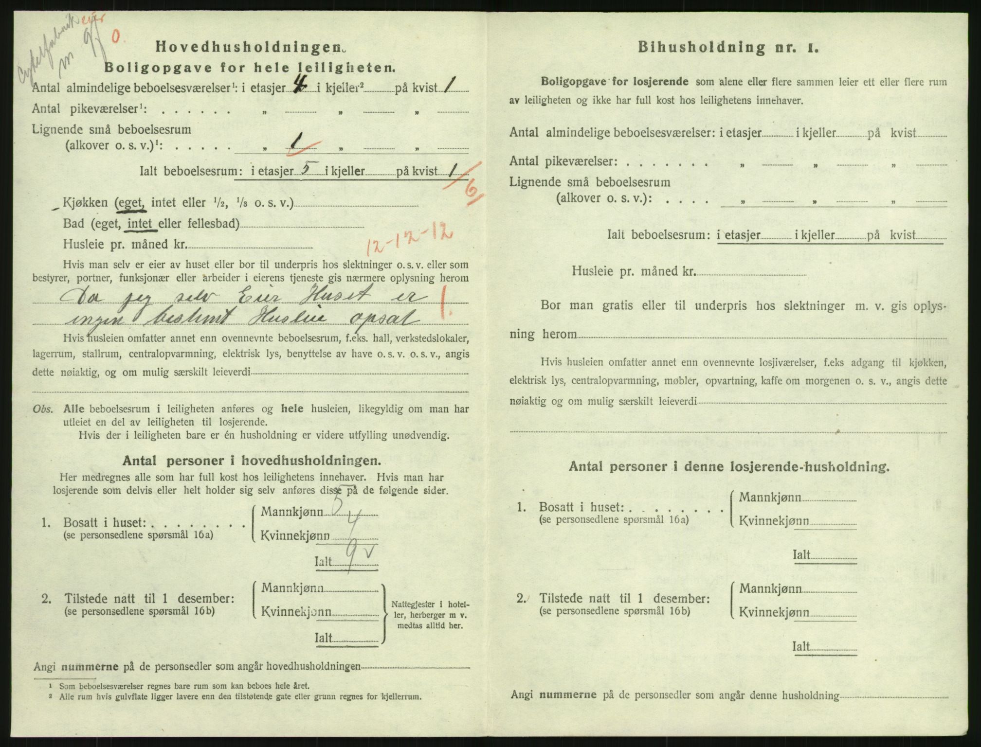 SAK, 1920 census for Lillesand, 1920, p. 884