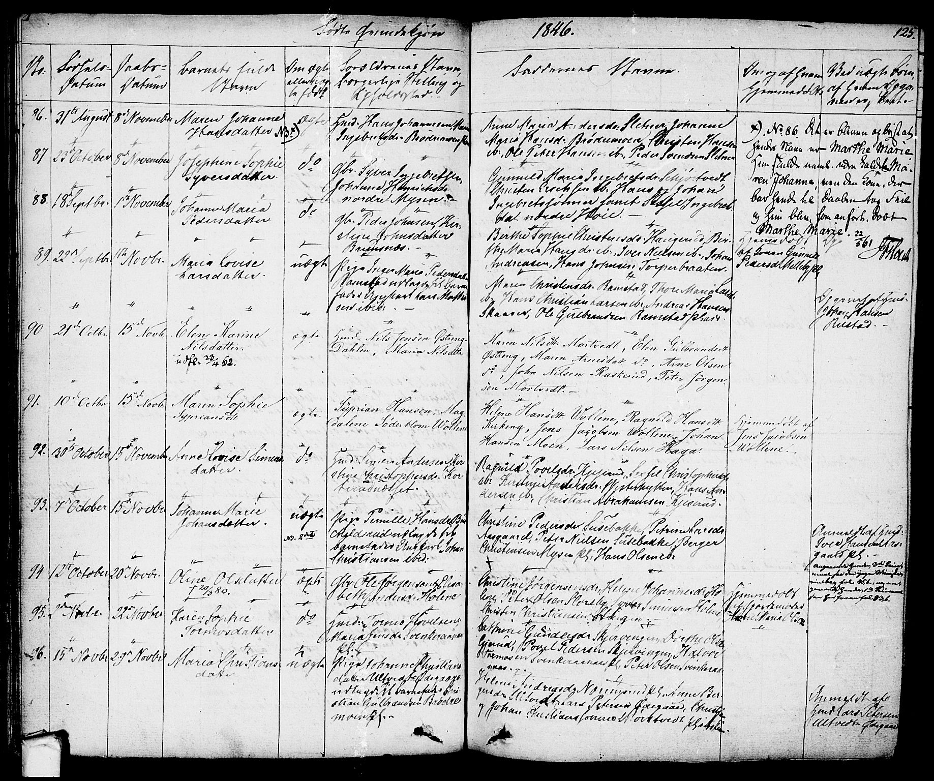Eidsberg prestekontor Kirkebøker, AV/SAO-A-10905/F/Fa/L0008: Parish register (official) no. I 8, 1832-1848, p. 125