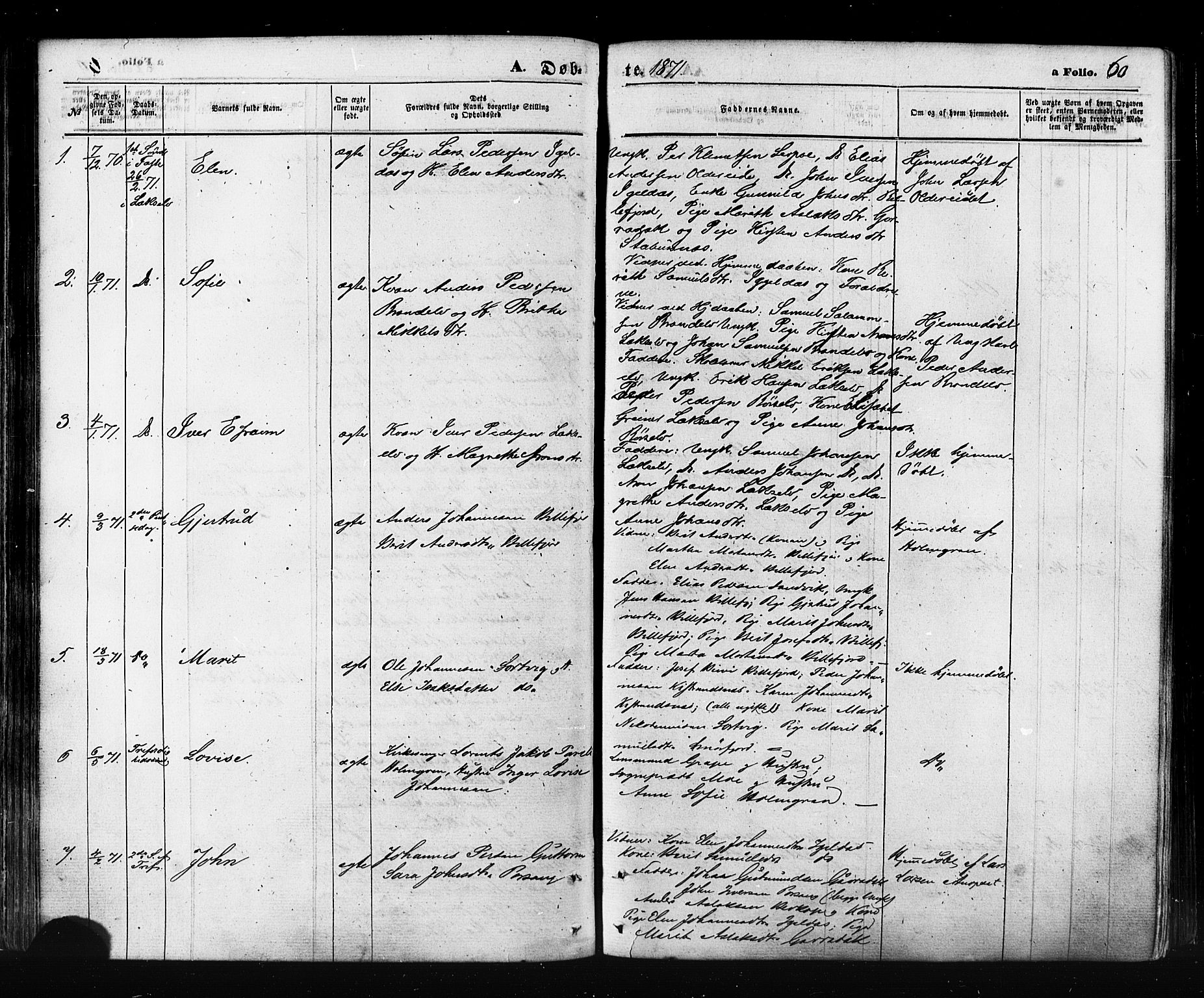 Kistrand/Porsanger sokneprestembete, SATØ/S-1351/H/Ha/L0005.kirke: Parish register (official) no. 5, 1860-1874, p. 60